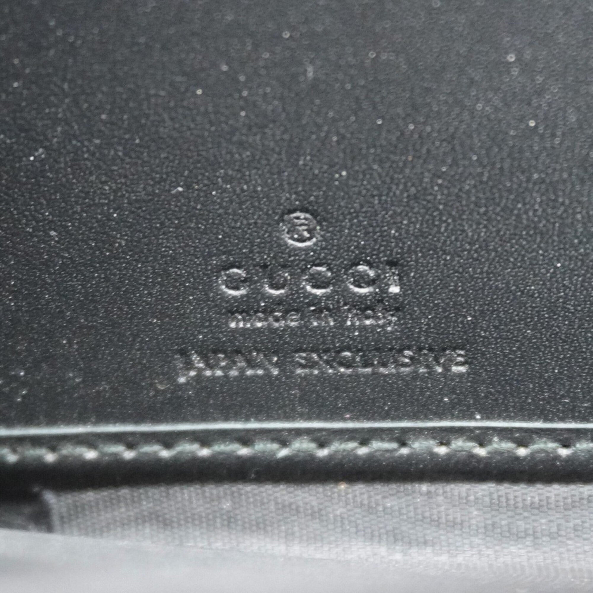 Gucci Black Leather Long Wallet (Bi-Fold) (Pre-Owned)