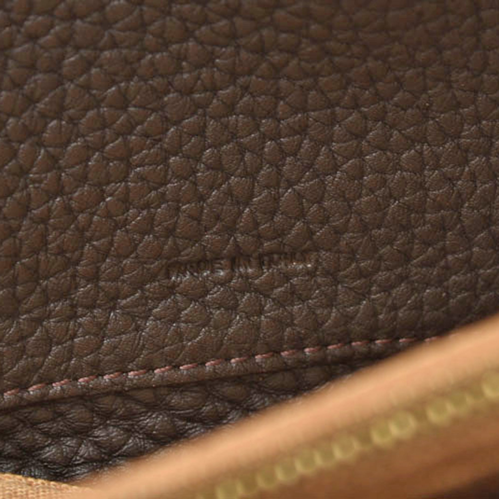 Fendi Dark Brown Leather Coin Purse/Coin Case (Pre-Owned)