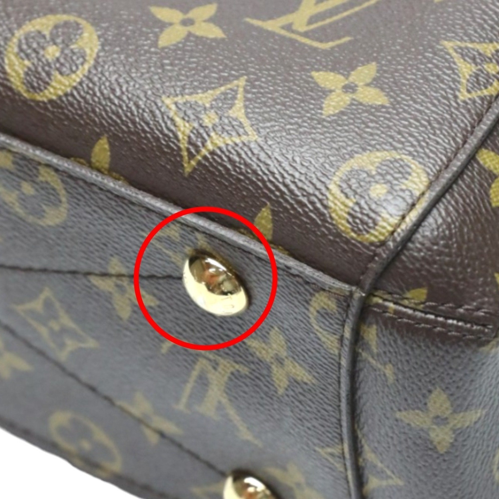 Louis Vuitton Brown Monogram Canvas Handbag Shoulder Bag (Pre-Owned)