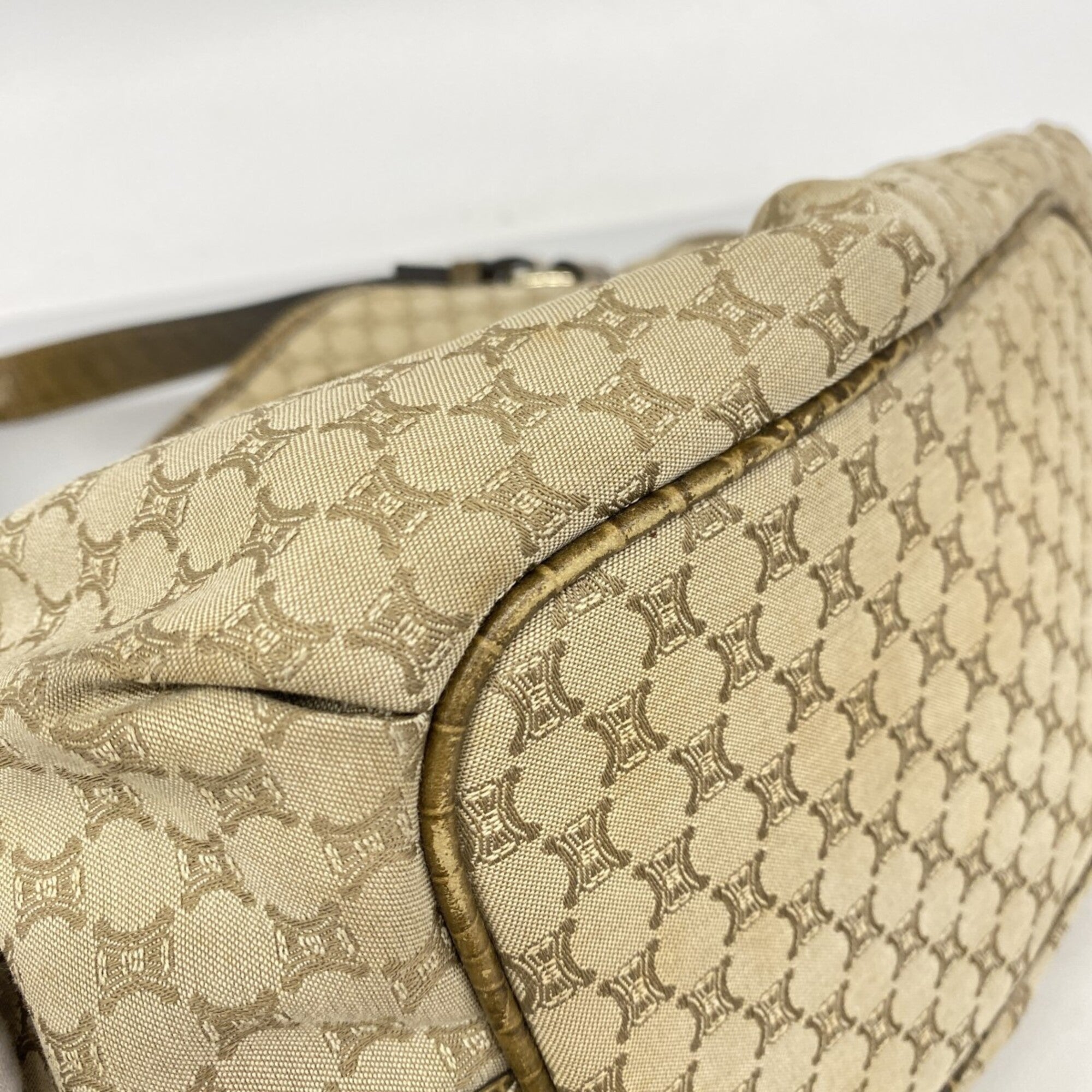 Celine Beige Nylon Canvas Tote Bag (Pre-Owned)