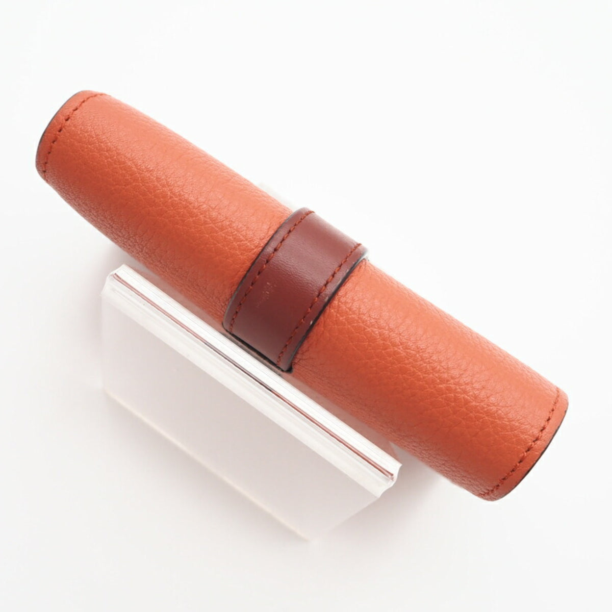 Loewe Orange Leather Wallet (Tri-Fold) (Pre-Owned)