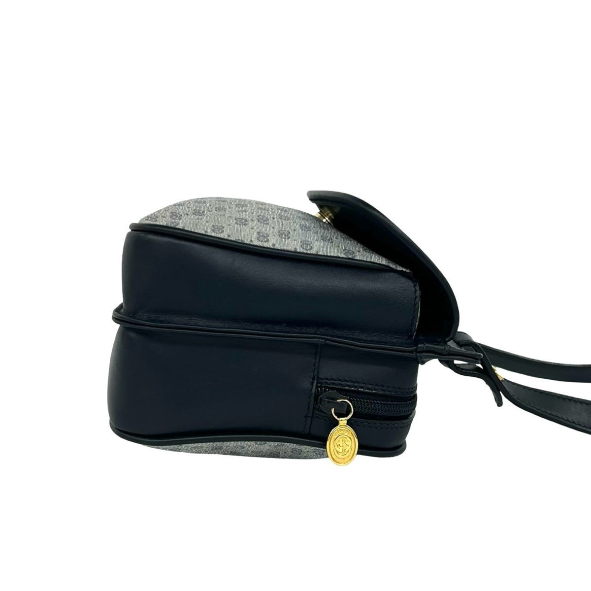 Gucci Navy Leather Pvc Pochette Shoulder Bag (Pre-Owned)