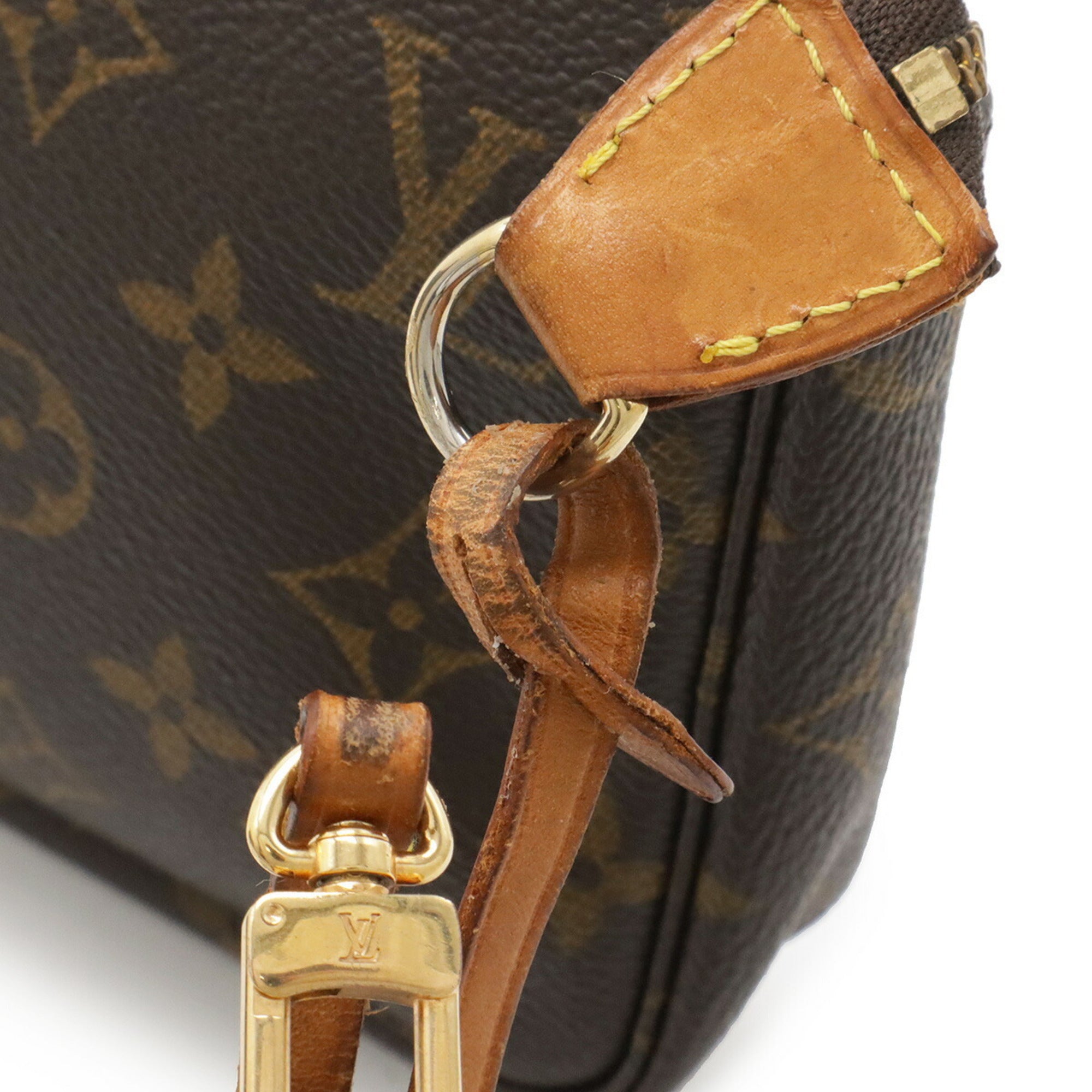 Louis Vuitton Brown Monogram Canvas Handbag Pochette Pouch (Pre-Owned)