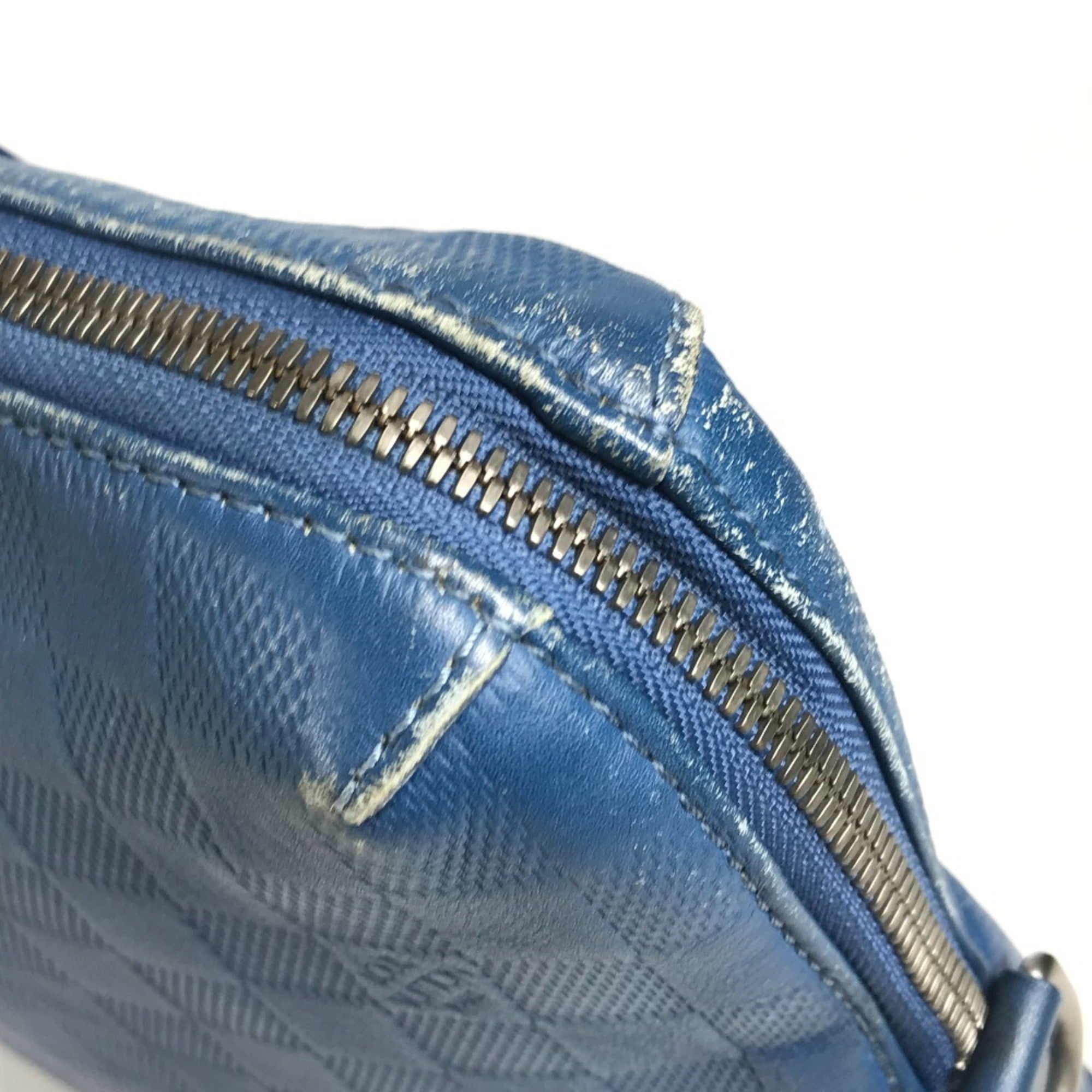 Louis Vuitton Blue Damier Infini Leather Briefcase Handbag (Pre-Owned)