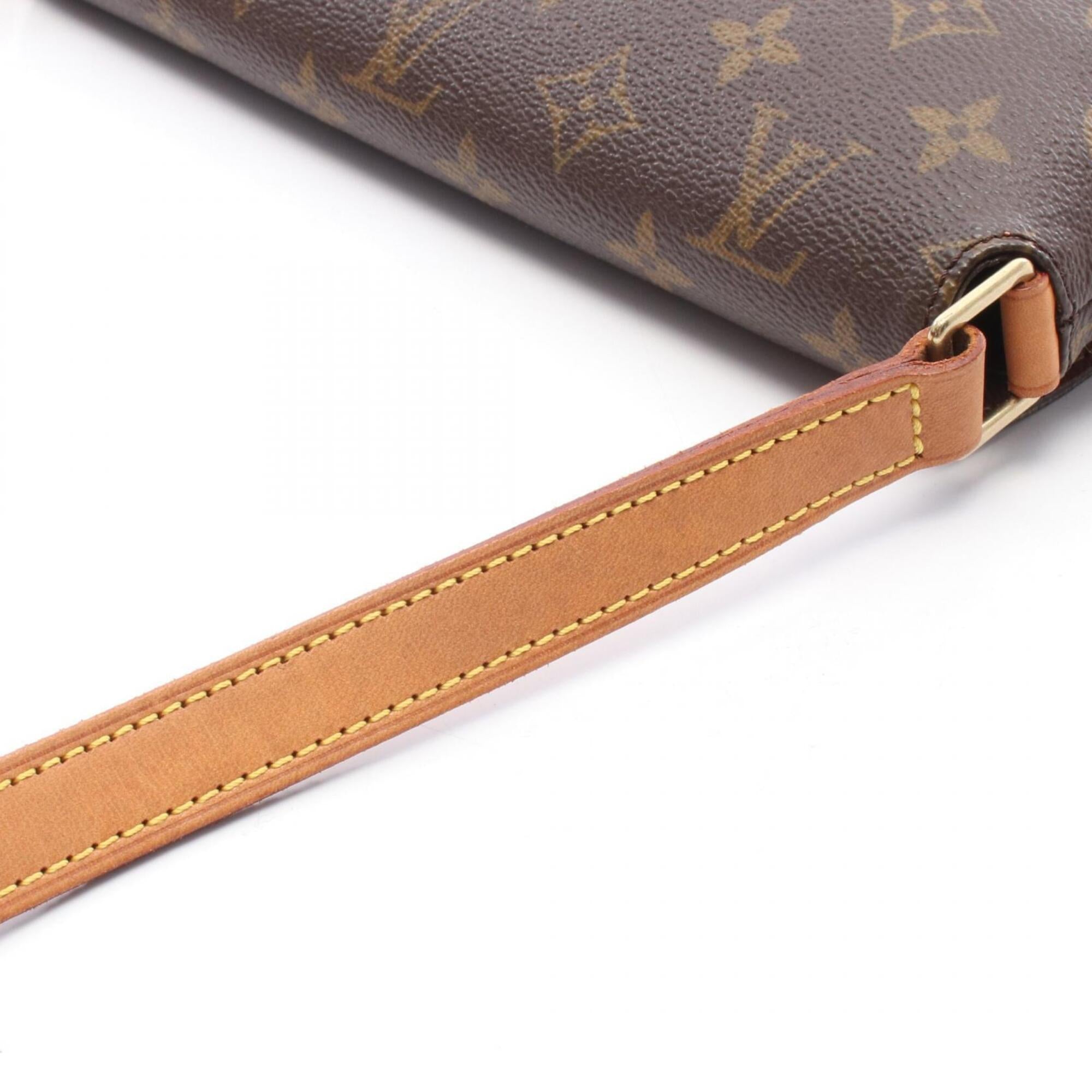 Louis Vuitton Brown Pvc Coated Canvas Leather Handbag Shoulder Bag (Pre-Owned)