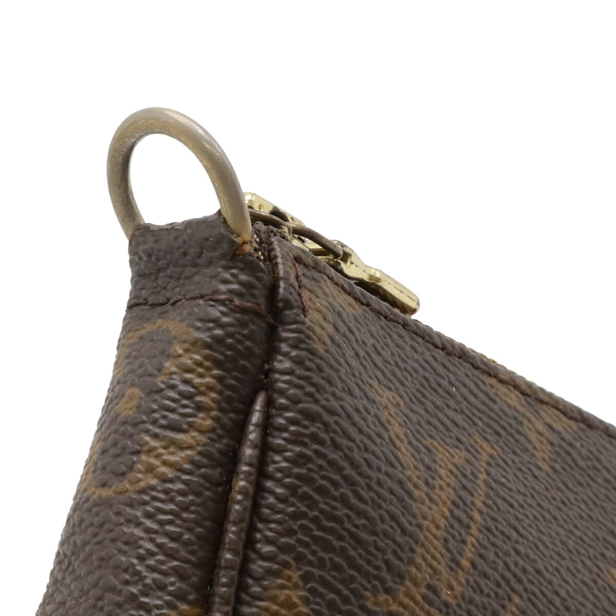 Louis Vuitton Brown Monogram Monogram Pvc Handbag Pochette Pouch (Pre-Owned)