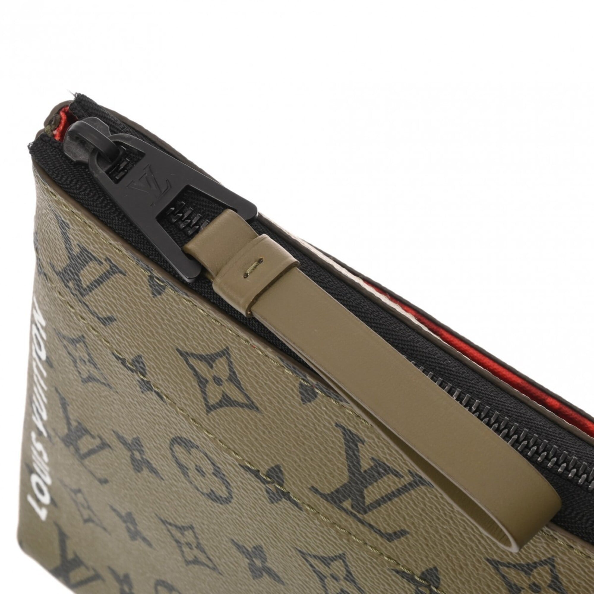 Louis Vuitton Khaki Monogram Handbag (Pre-Owned)