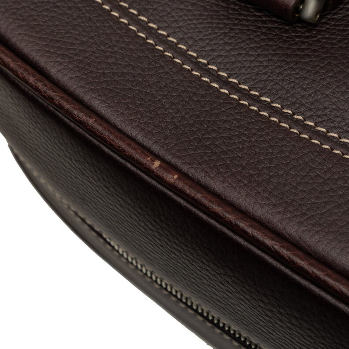 Salvatore Ferragamo Brown Leather Boston Bag (Pre-Owned)