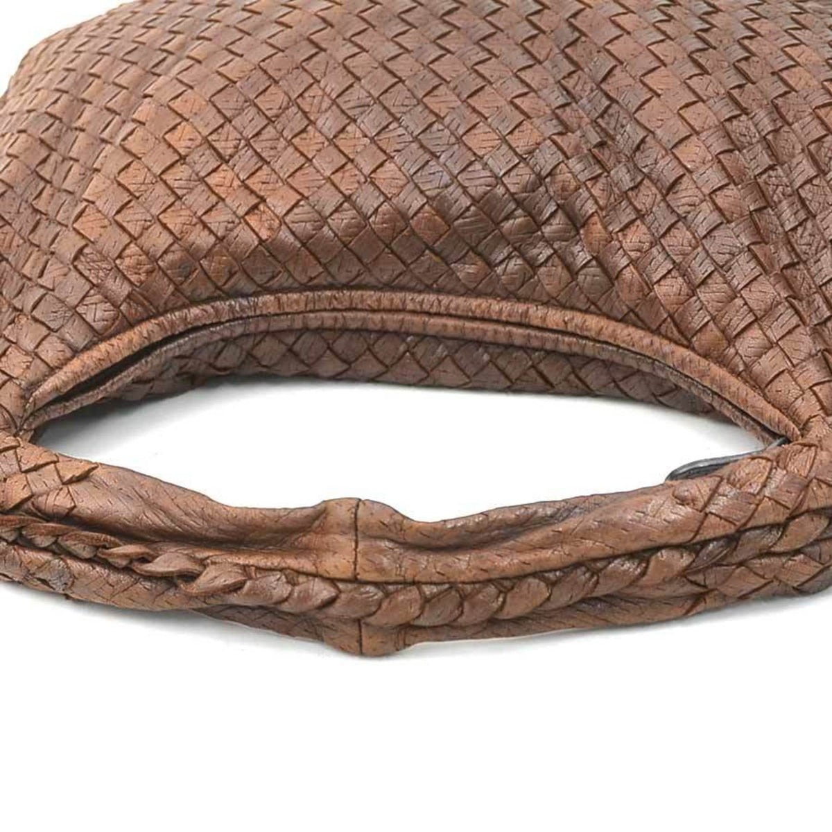 Bottega Veneta Brown Intrecciato Shoulder Bag (Pre-Owned)