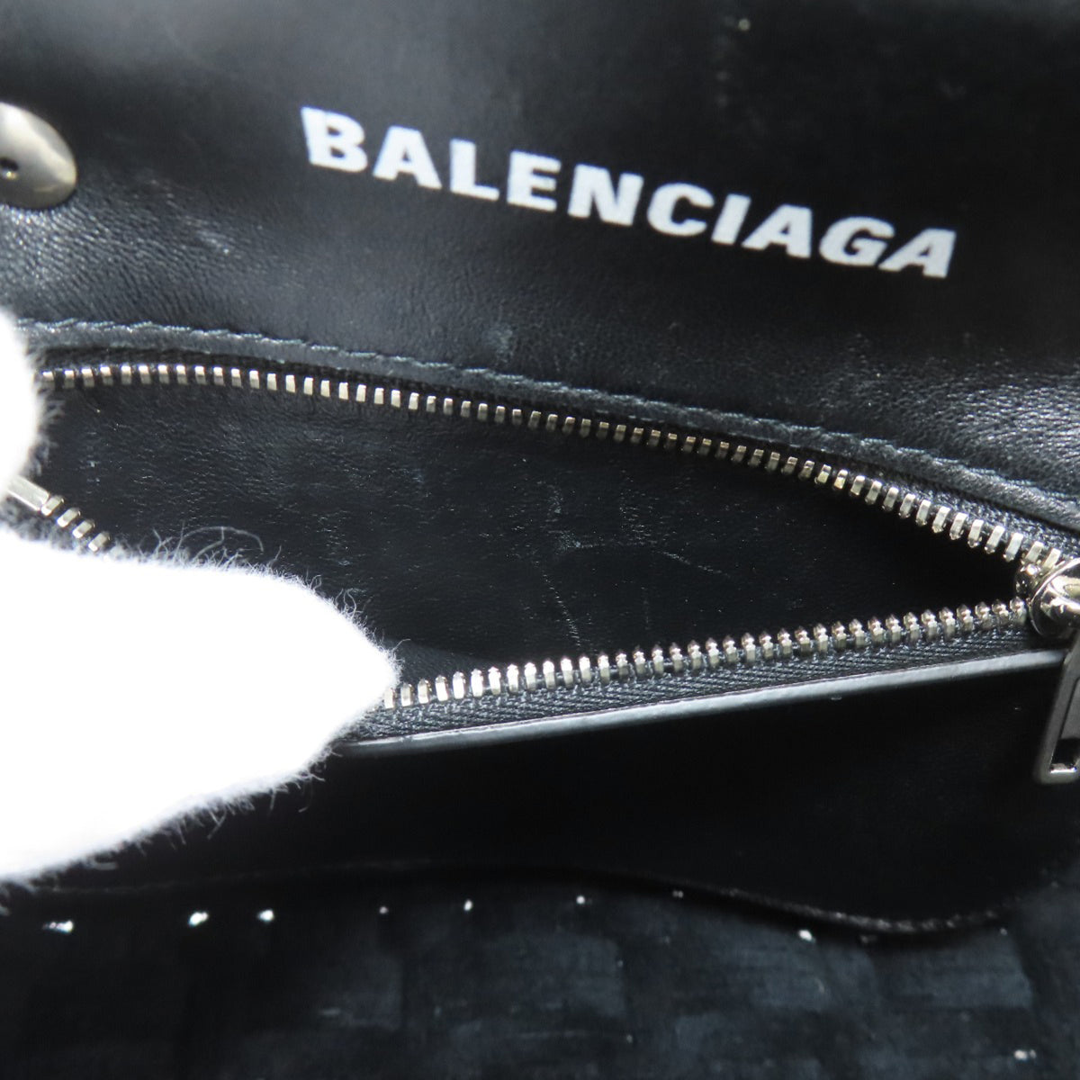 Balenciaga Black Pile Fabric Handbag (Pre-Owned)