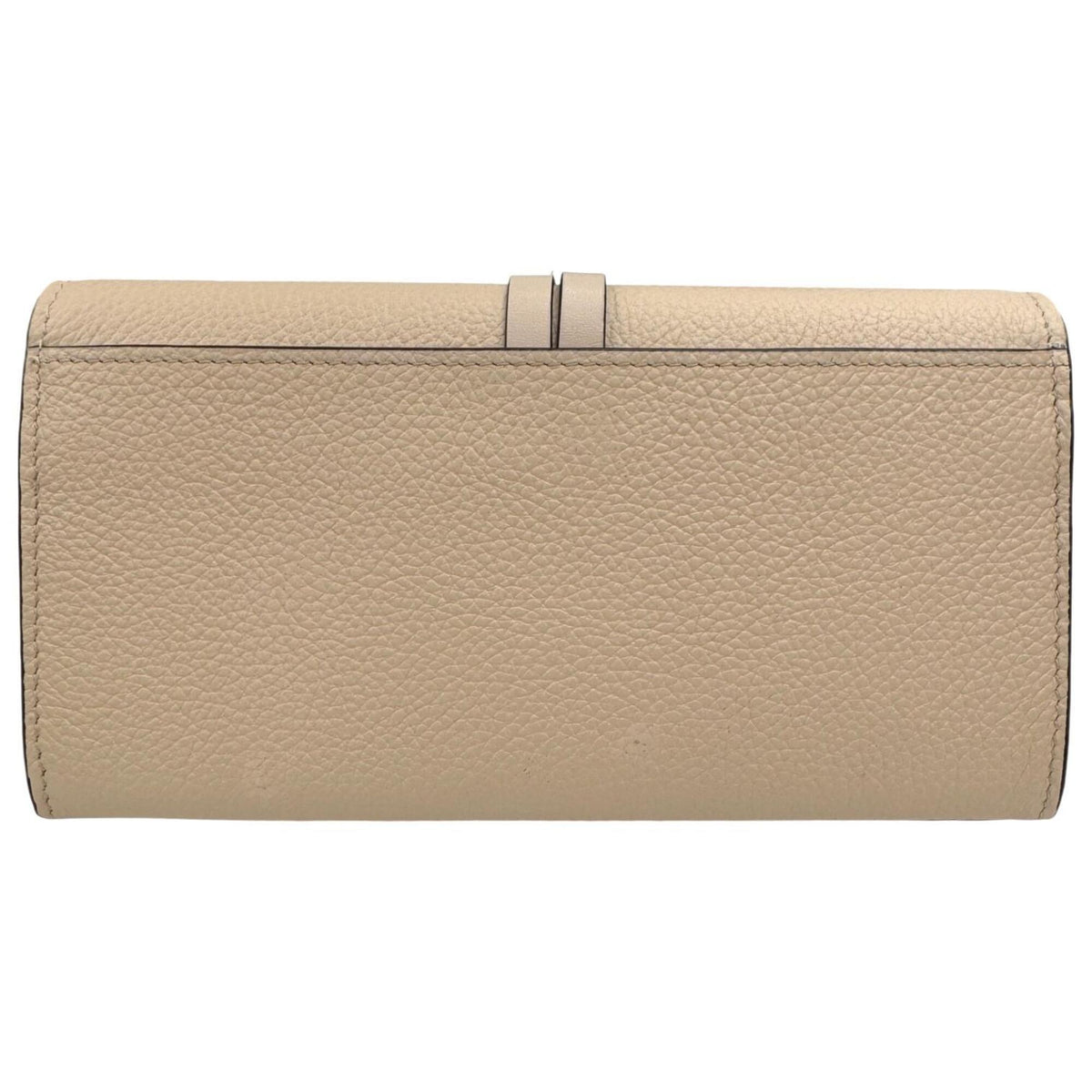 Chloé Beige Leather Long Wallet (Bi-Fold) (Pre-Owned)