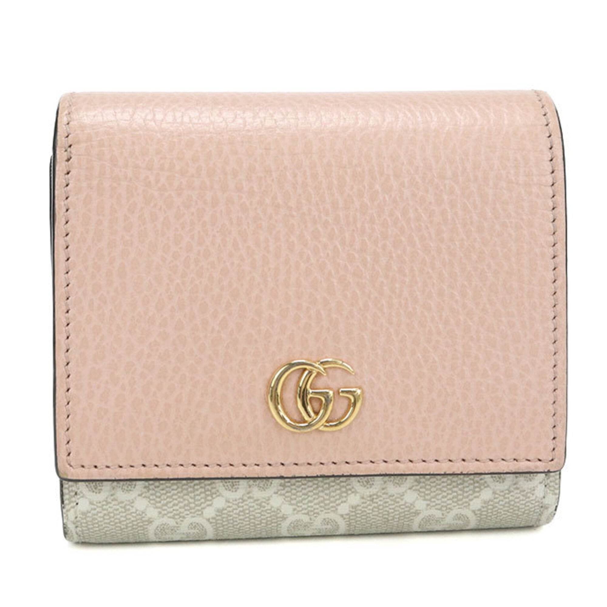 Gucci Pink Gg Supreme Wallet (Bi-Fold) (Pre-Owned)