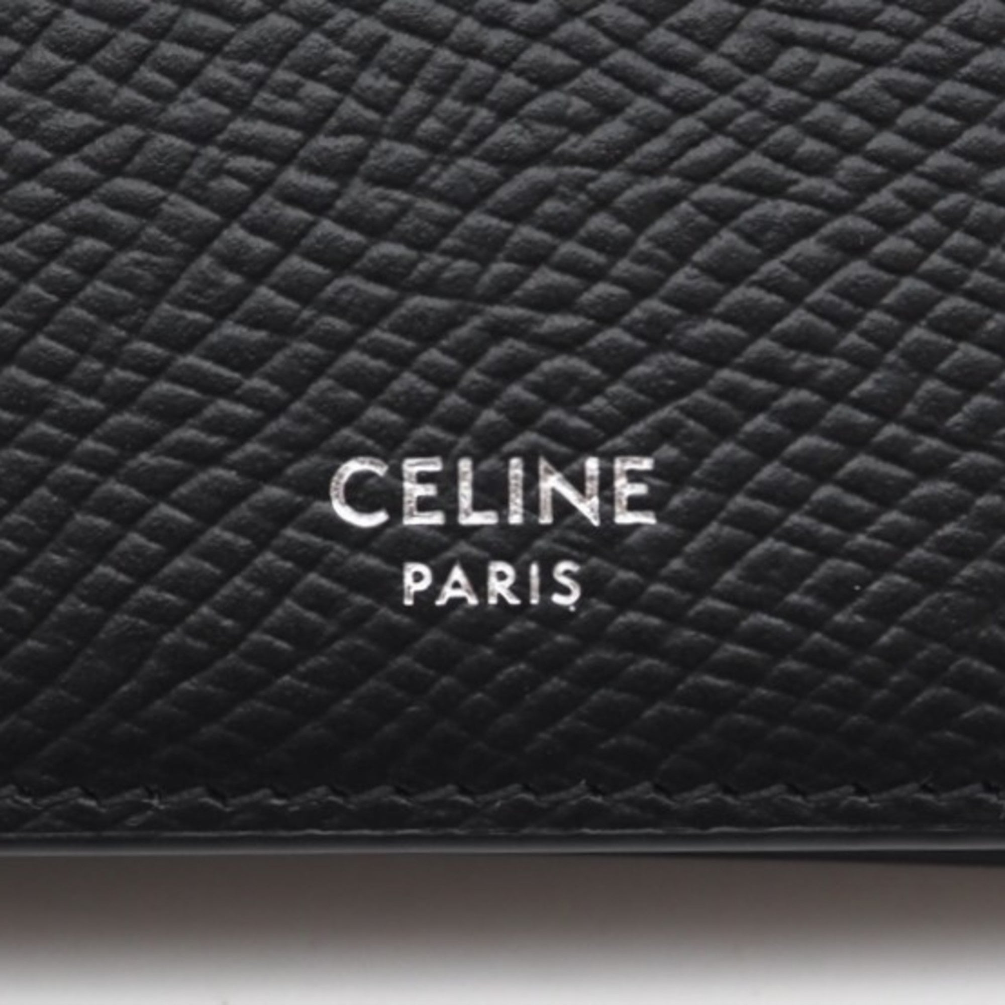 Celine Black Leather Wallet (Bi-Fold) (Pre-Owned)