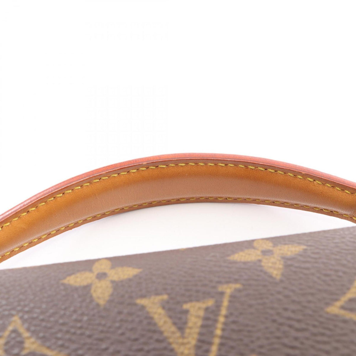 Louis Vuitton Monogram Brown Coated Canvas Leather Handbag (Pre-Owned)