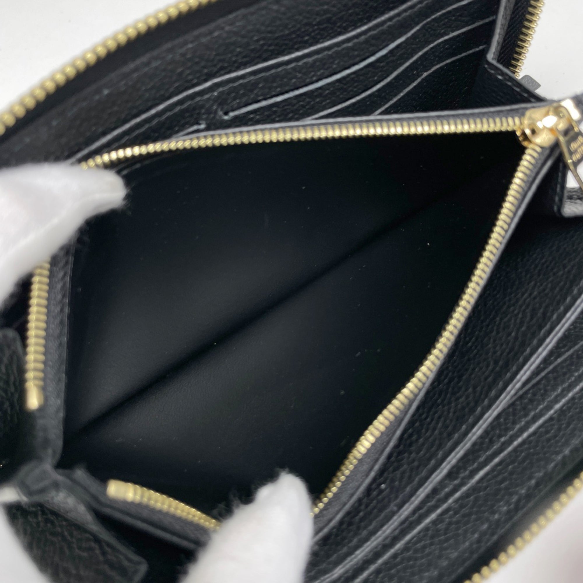 Louis Vuitton Black Noir Monogram Empreinte Long Wallet (Bi-Fold) (Pre-Owned)