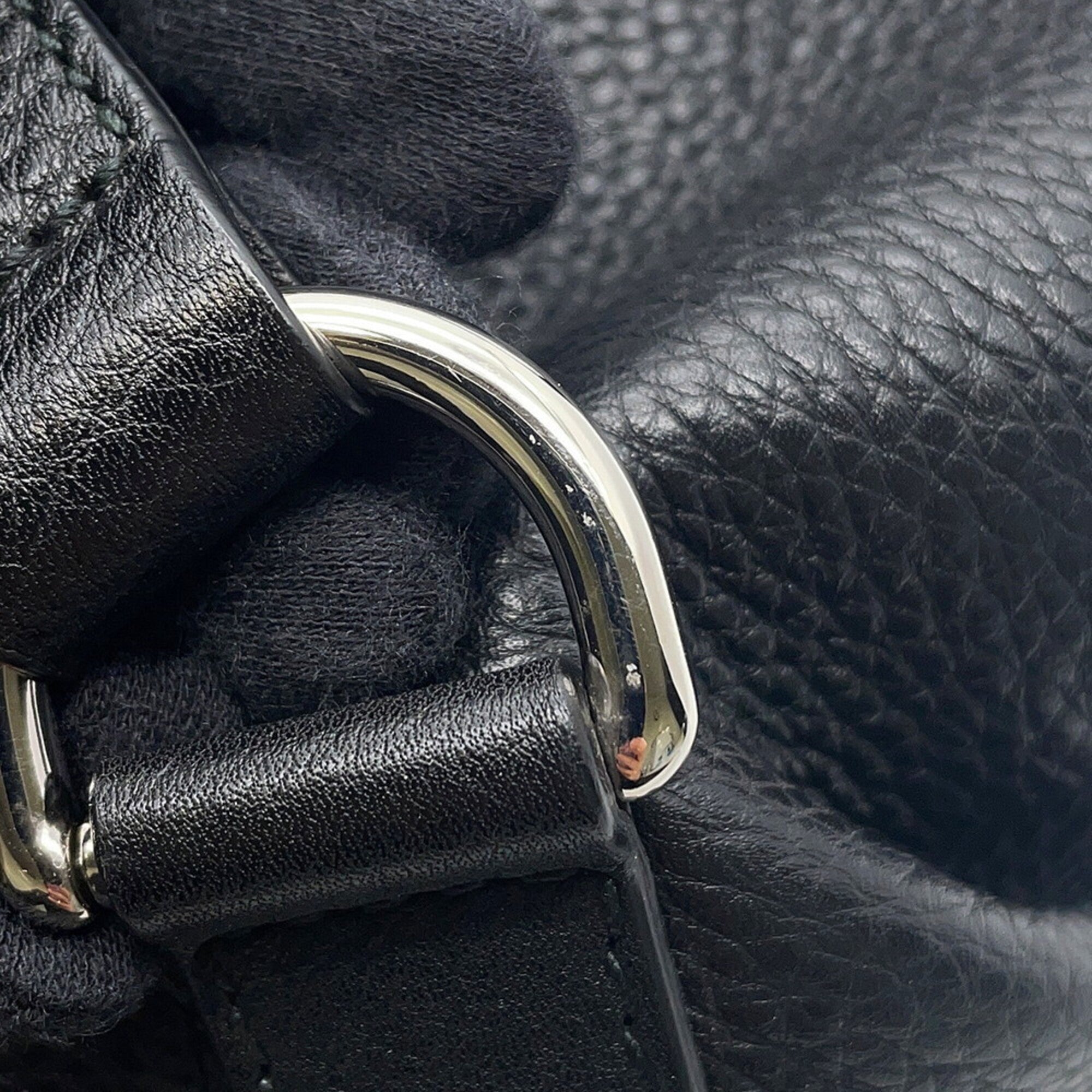 Gucci Black Leather Backpack Handbag (Pre-Owned)