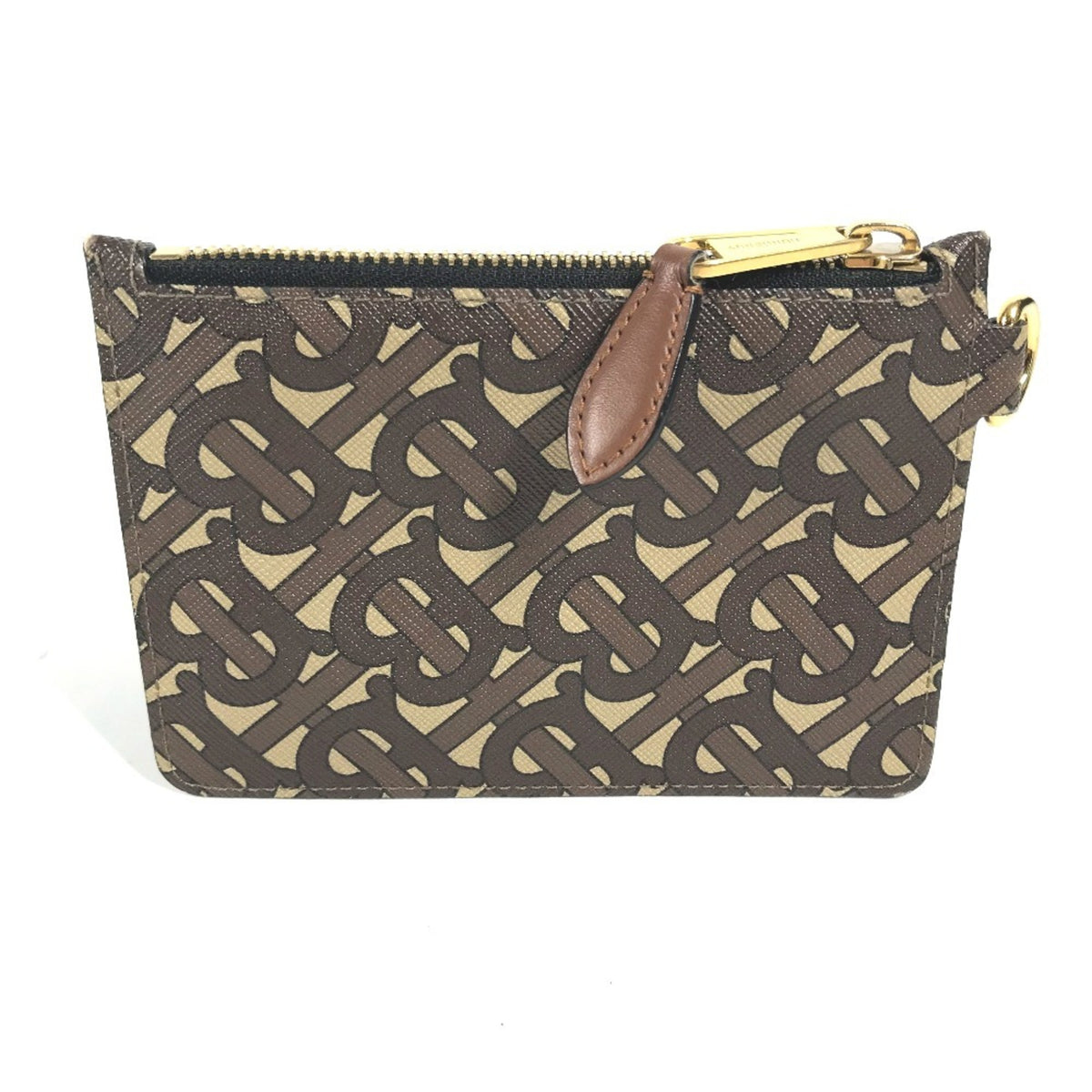 Burberry Brown Leather Pvc Coin Purse/Coin Case (Pre-Owned)