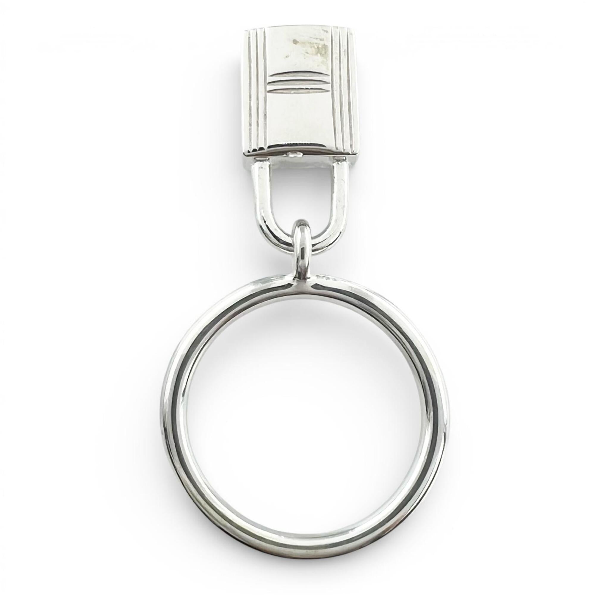 Hermes Silver Silver 925 Band Ring (Pre-Owned)