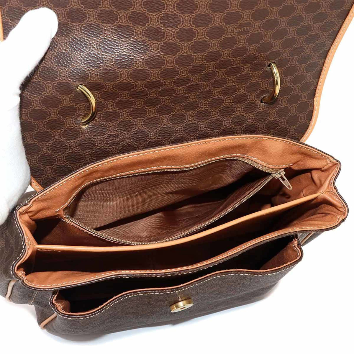 Celine Brown Pvc Leather Handbag (Pre-Owned)