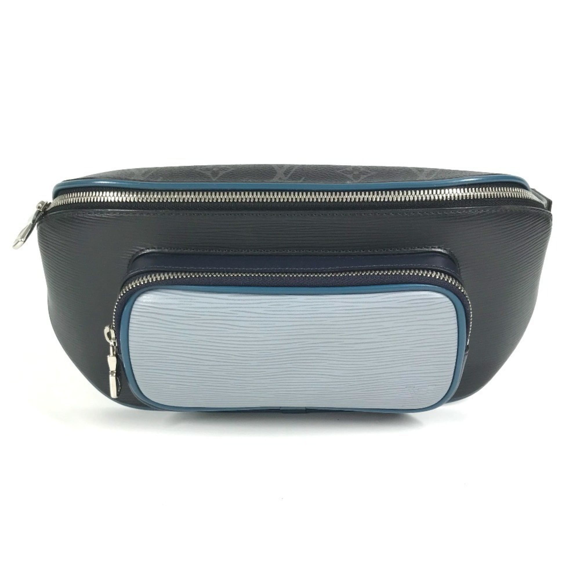 Louis Vuitton Blue Monogram Eclipse Navy Monogram Eclipse Epi Leather Fanny Pack Shoulder Bag (Pre-Owned)