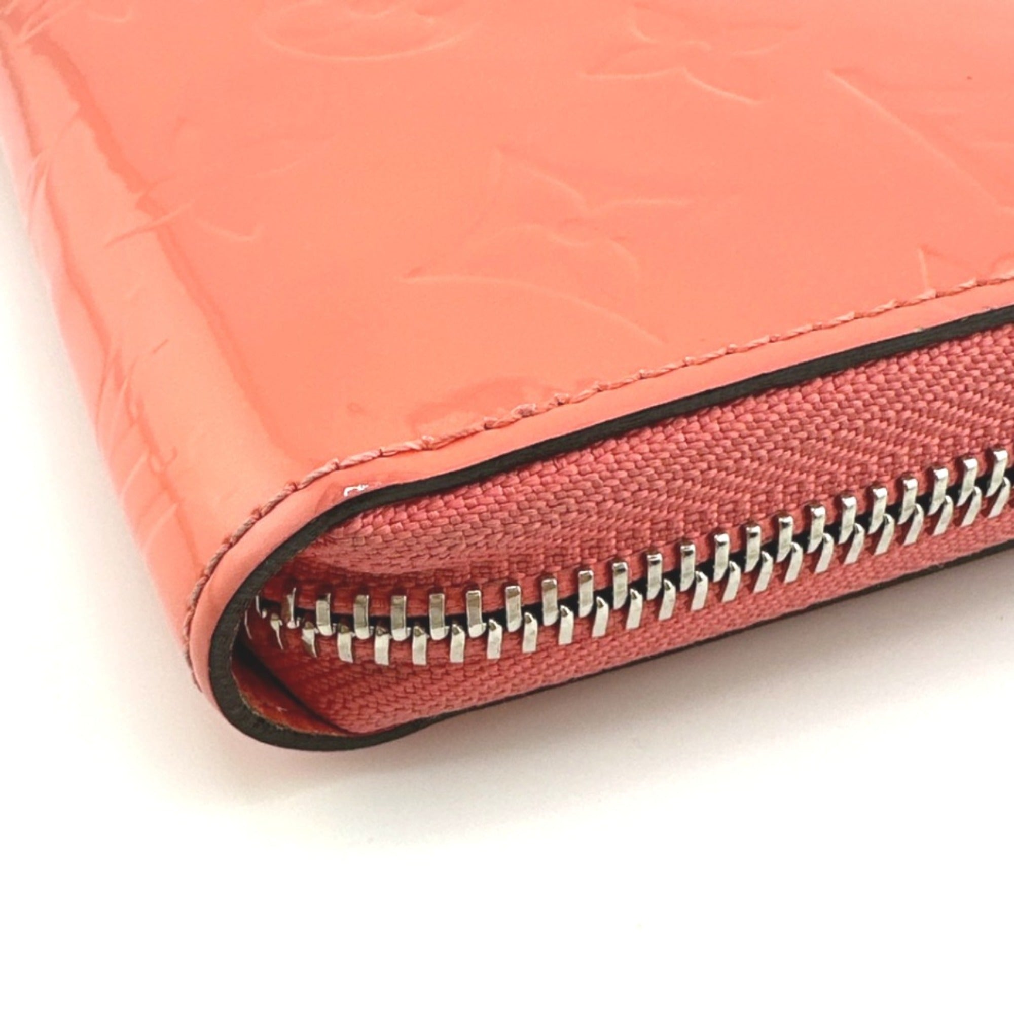Louis Vuitton Monogram Vernis Rose Litchi Monogram Vernis Long Wallet (Bi-Fold) (Pre-Owned)