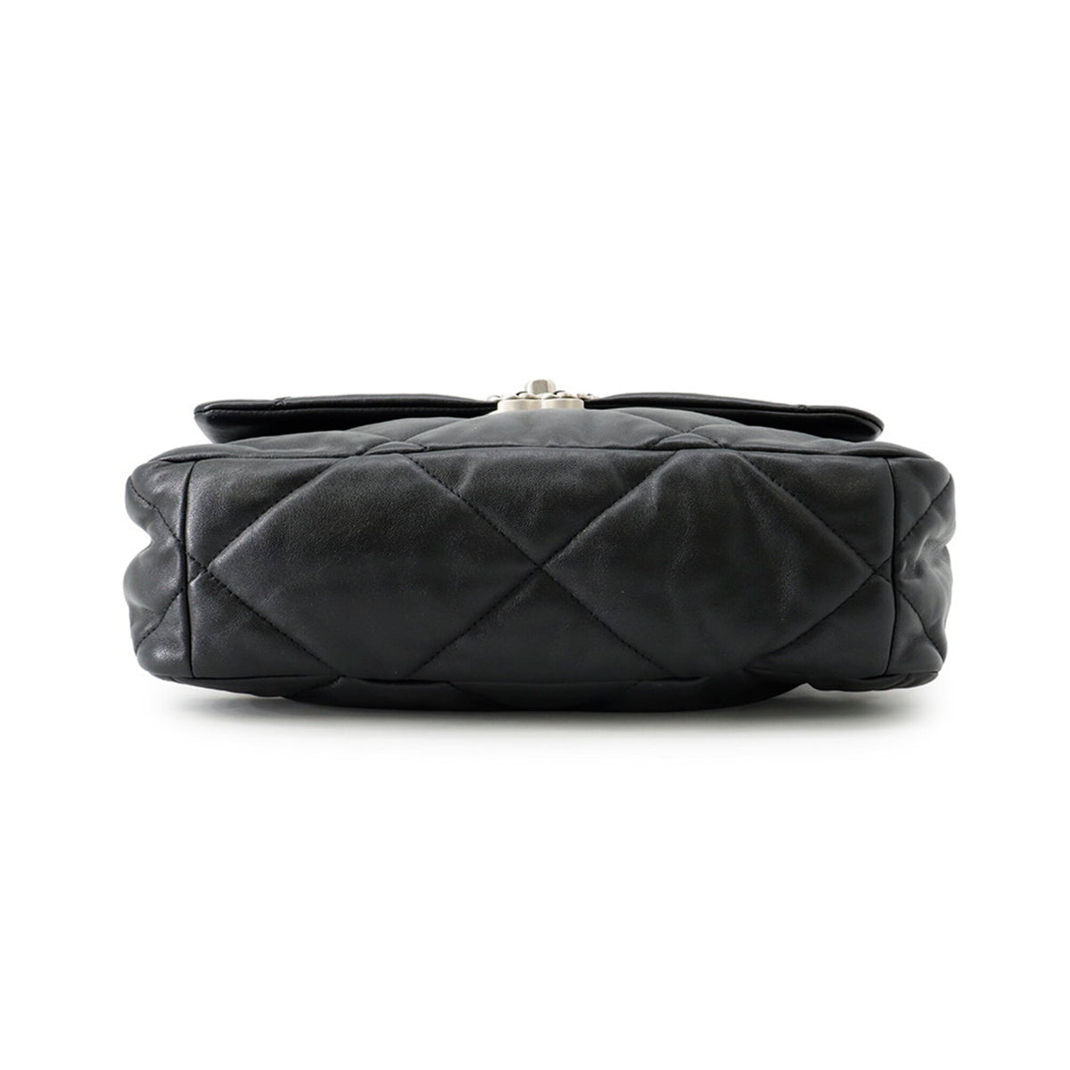 Chanel Black Leather Handbag Shoulder Bag (Pre-Owned)