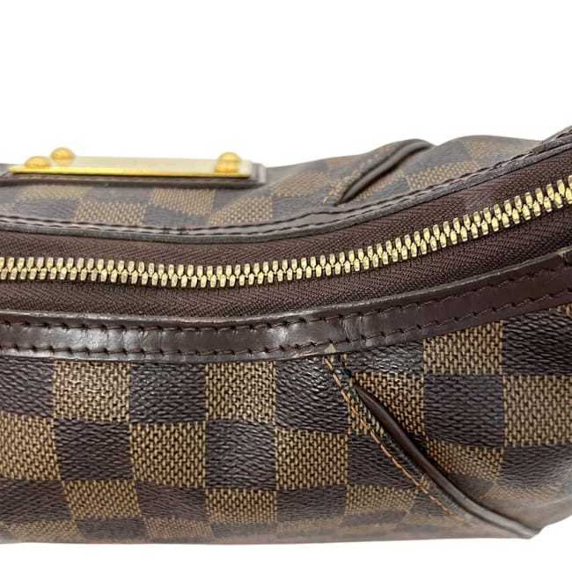 Louis Vuitton Damier Brown Damier Canvas Ebene Damier Canvas Shoulder Bag (Pre-Owned)
