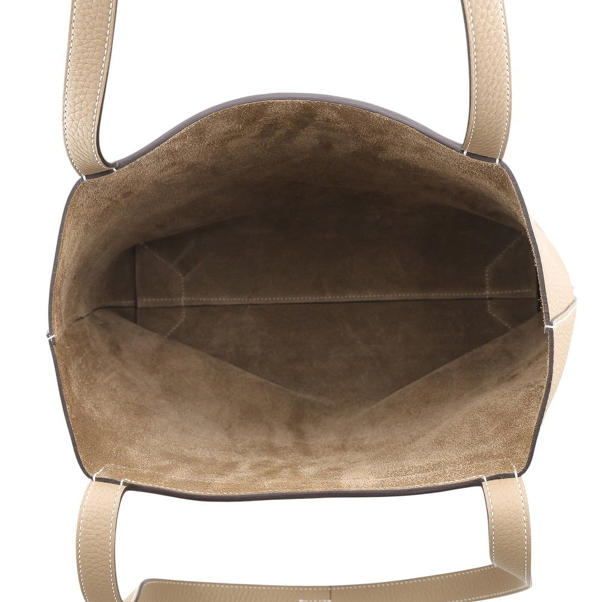 Hermes Beige Taurillon Clemence Leather Tote Bag (Pre-Owned)