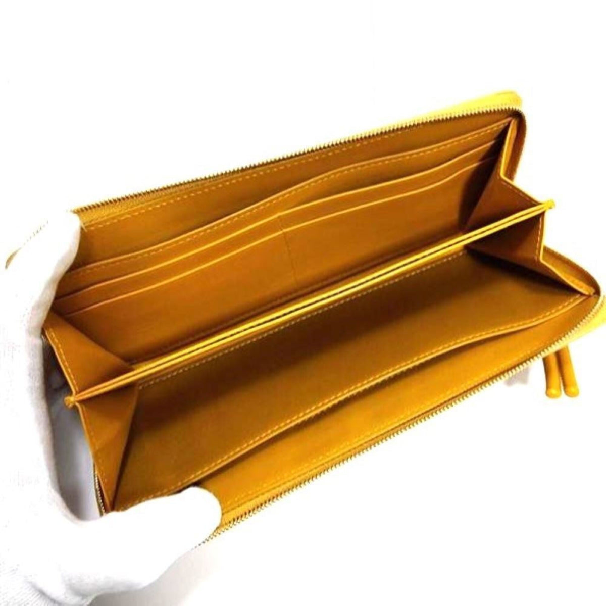 Loewe Yellow Leather Long Wallet (Bi-Fold) (Pre-Owned)