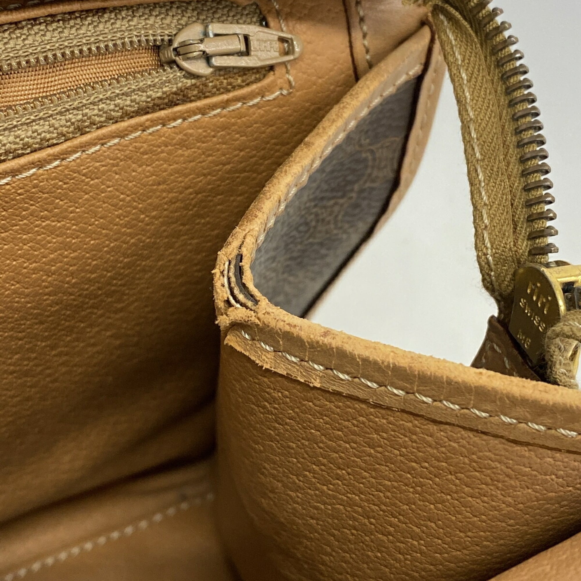 Celine Brown Pvc Handbag (Pre-Owned)