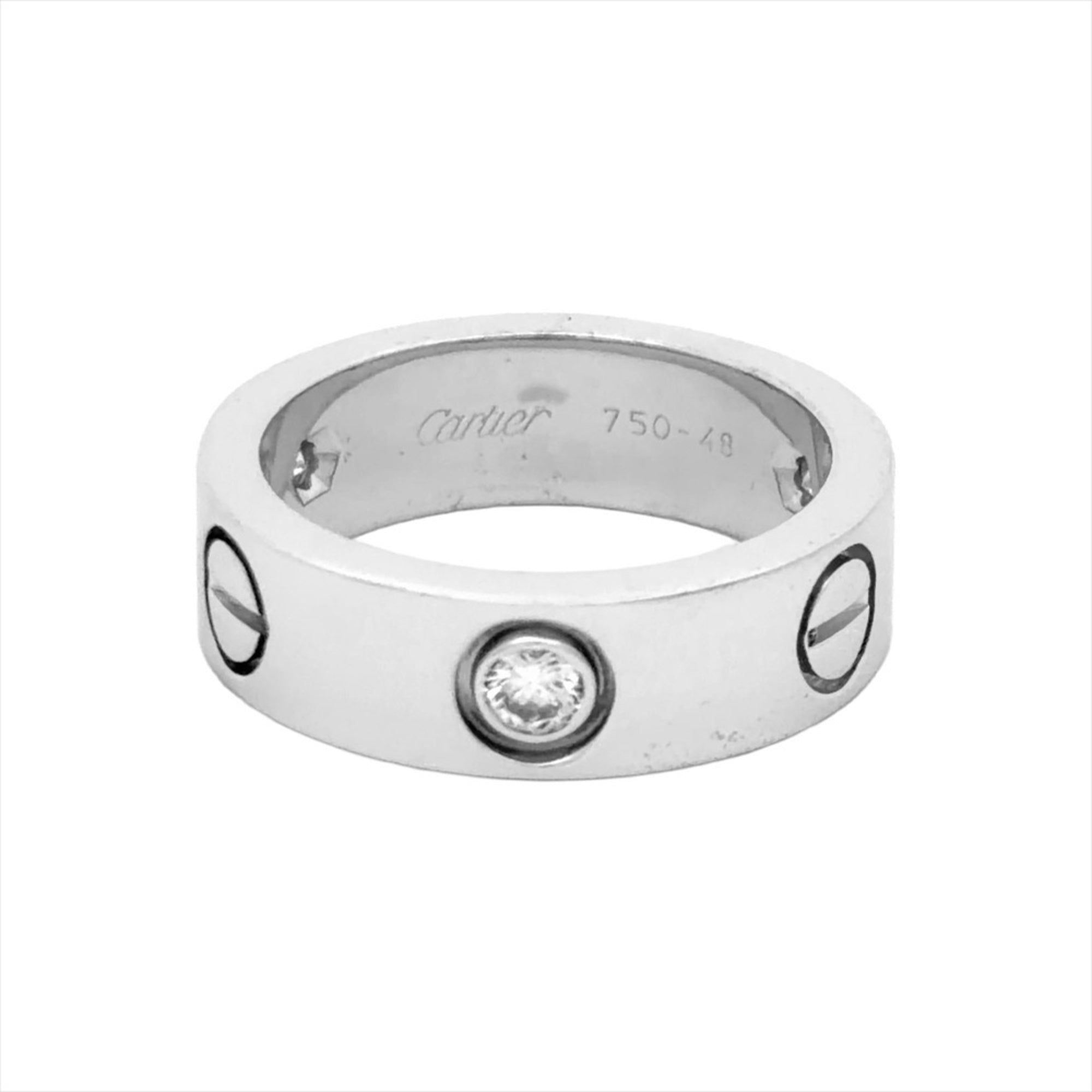 Cartier Love White Gold (18K) Band Ring (Pre-Owned)