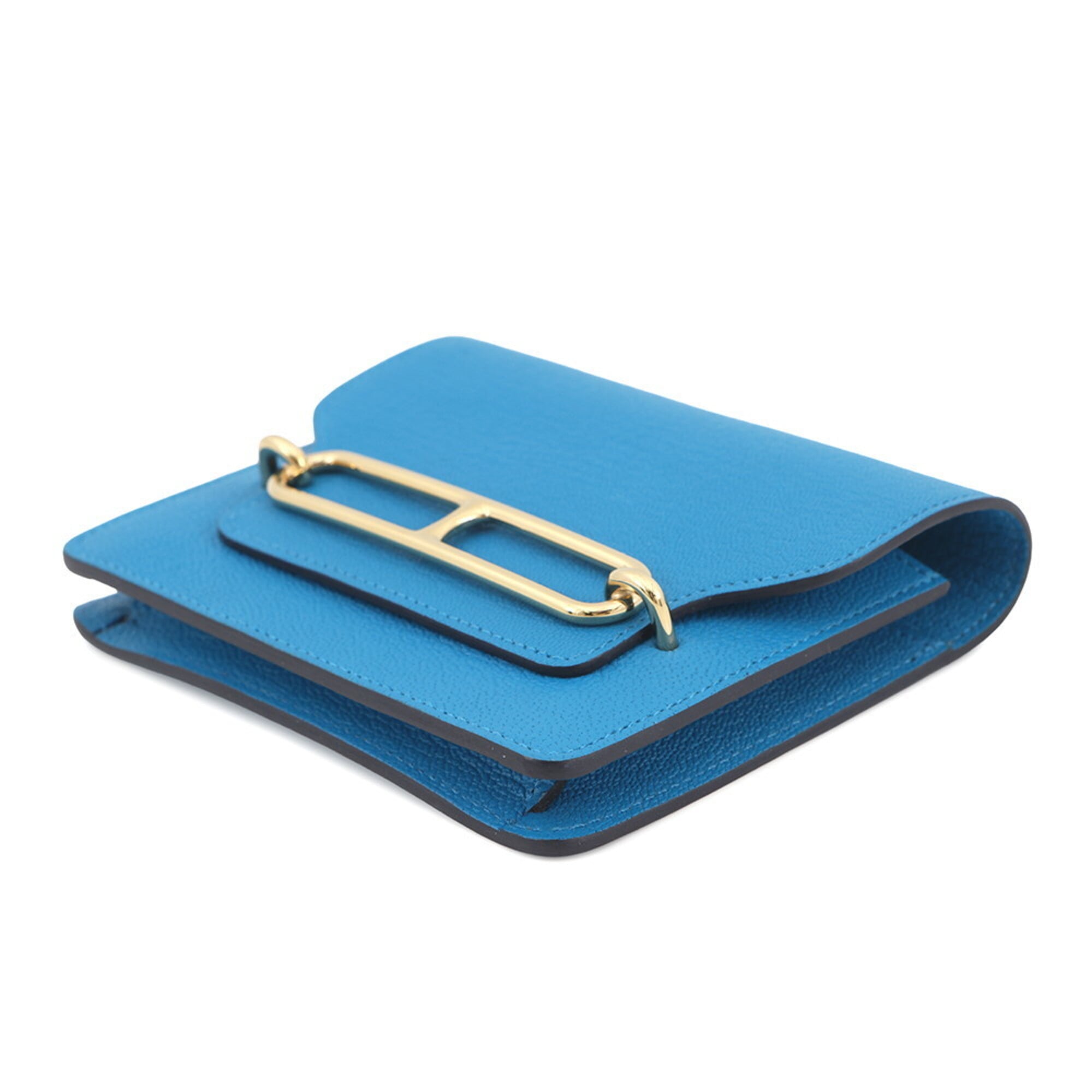 Hermes Chevre Myzore Leather Coin Purse/Coin Case (Pre-Owned)
