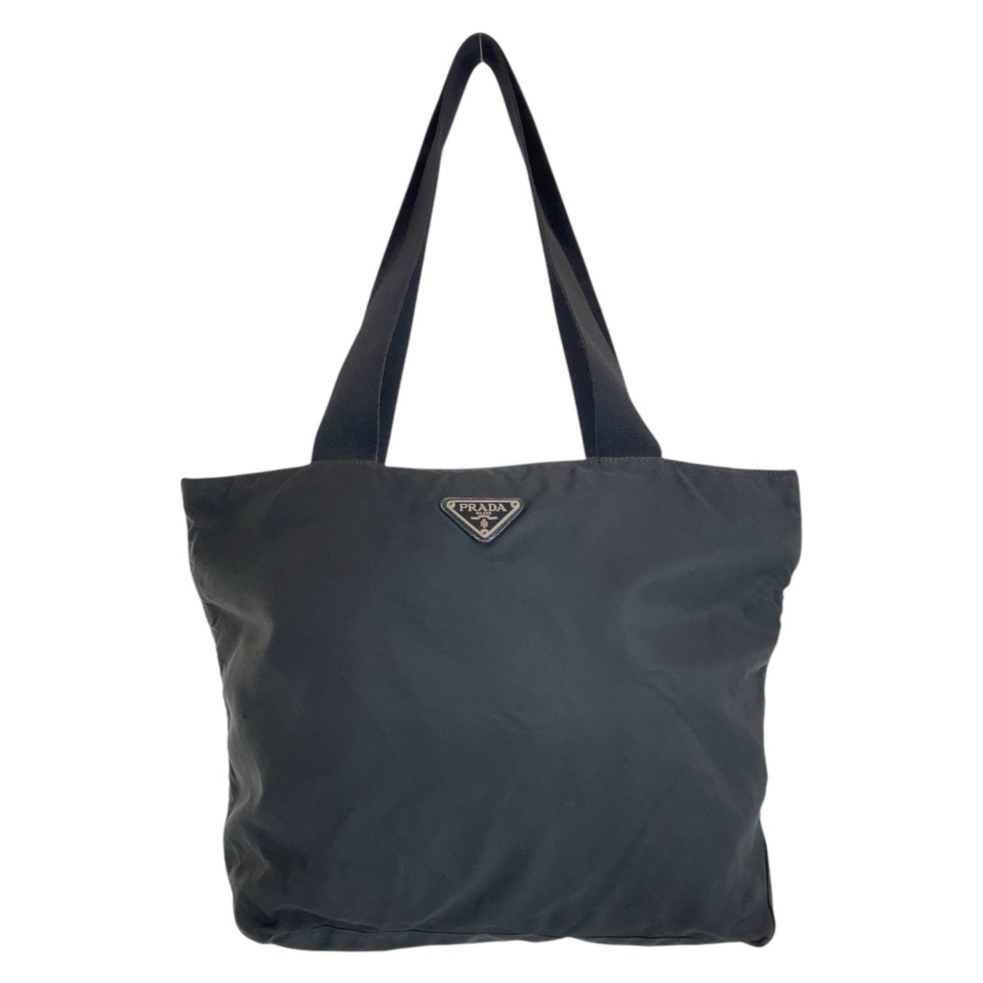 Prada Black Nylon Shoulder Bag Tote Bag (Pre-Owned)