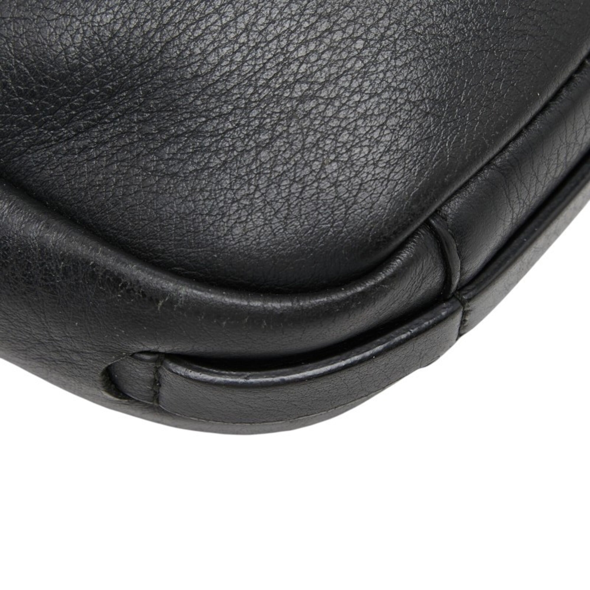 Balenciaga Black Leather Shoulder Bag (Pre-Owned)