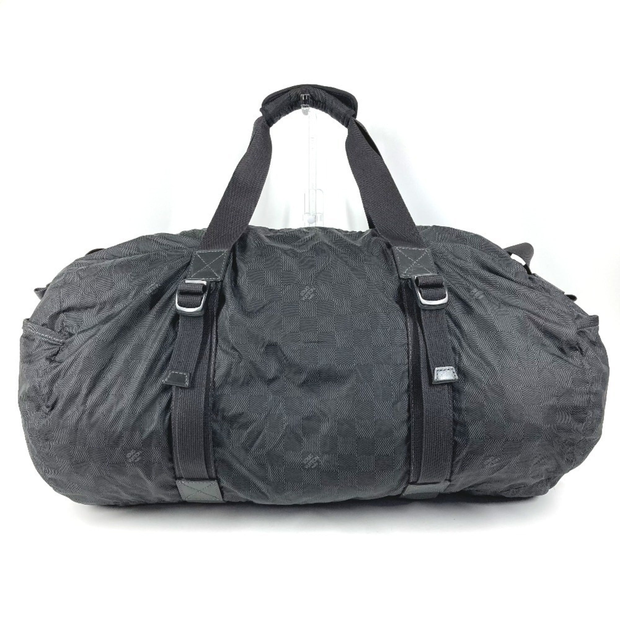 Louis Vuitton Black Nylon Leather Boston Bag (Pre-Owned)