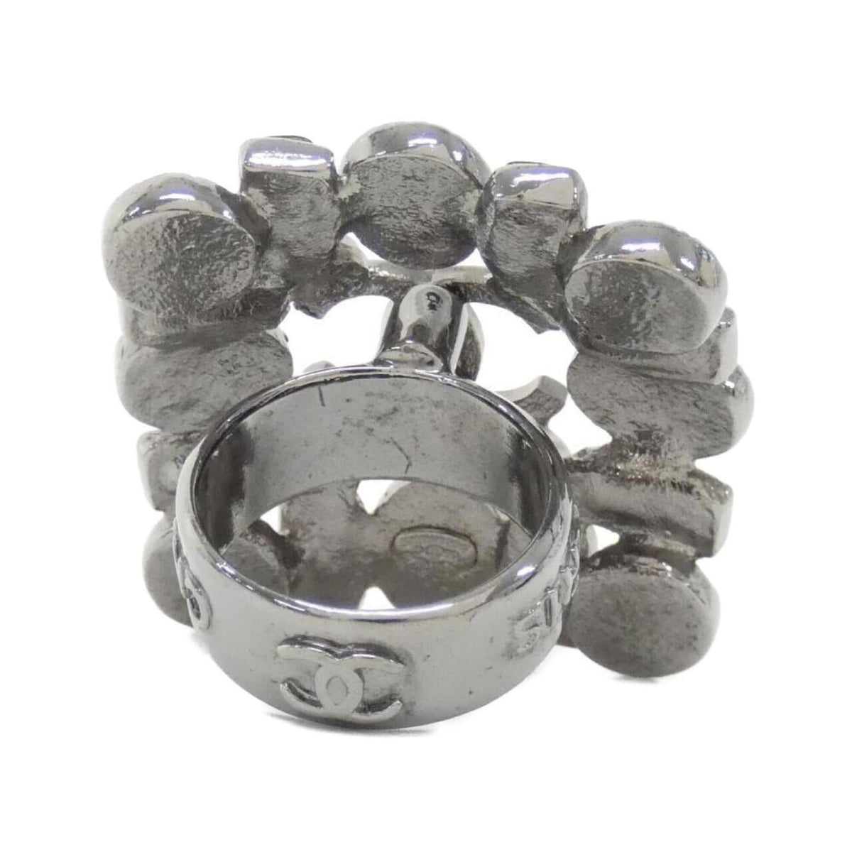 Chanel Artificial Pearl Band Ring (Pre-Owned)