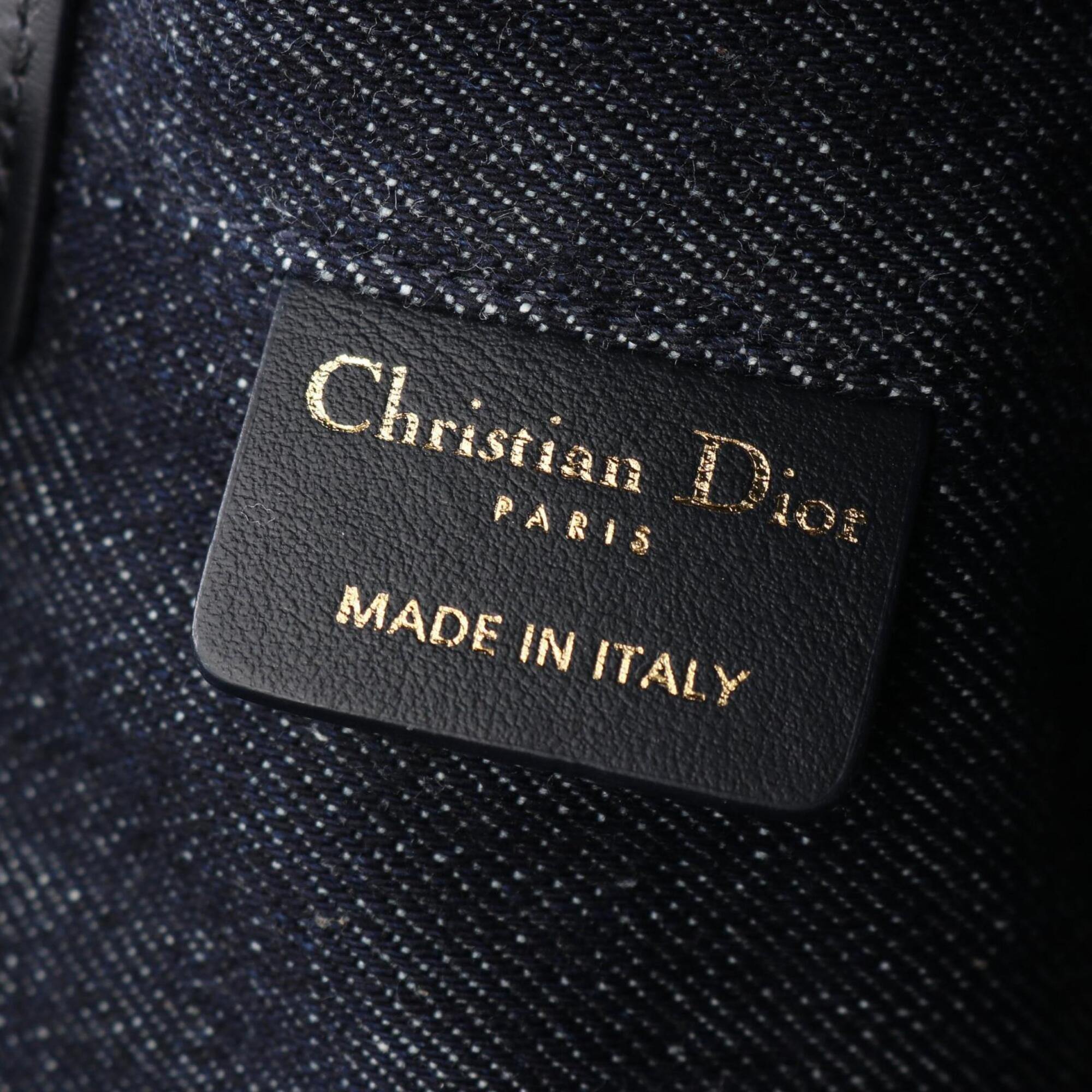 Christian Dior Navy Denim Handbag Pouch (Pre-Owned)