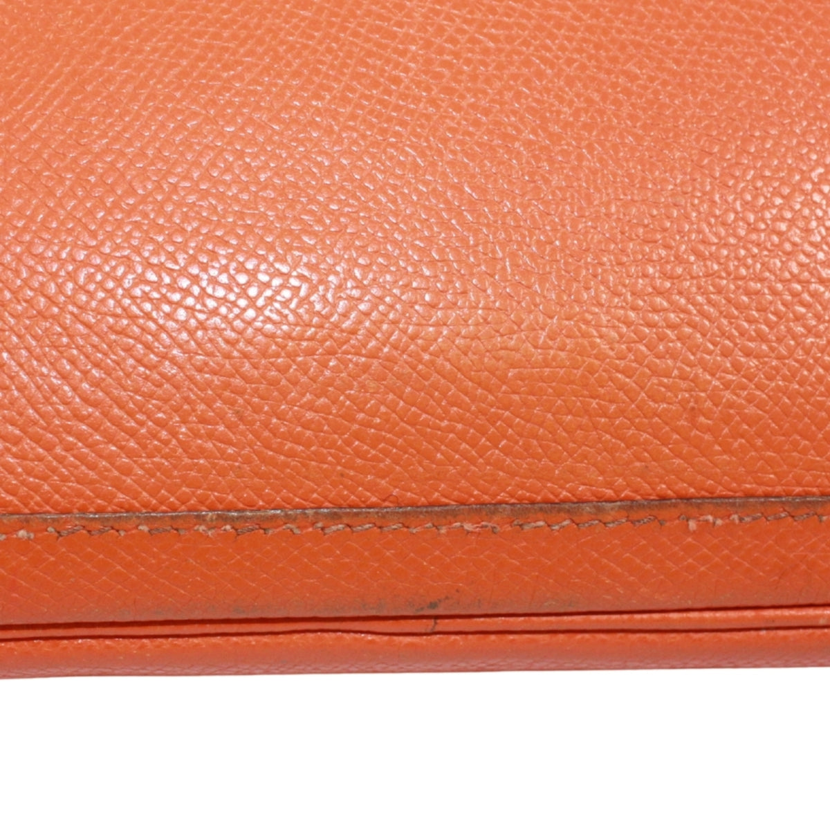 Hermes Orange Epsom Leather Pouch Shoulder Bag (Pre-Owned)