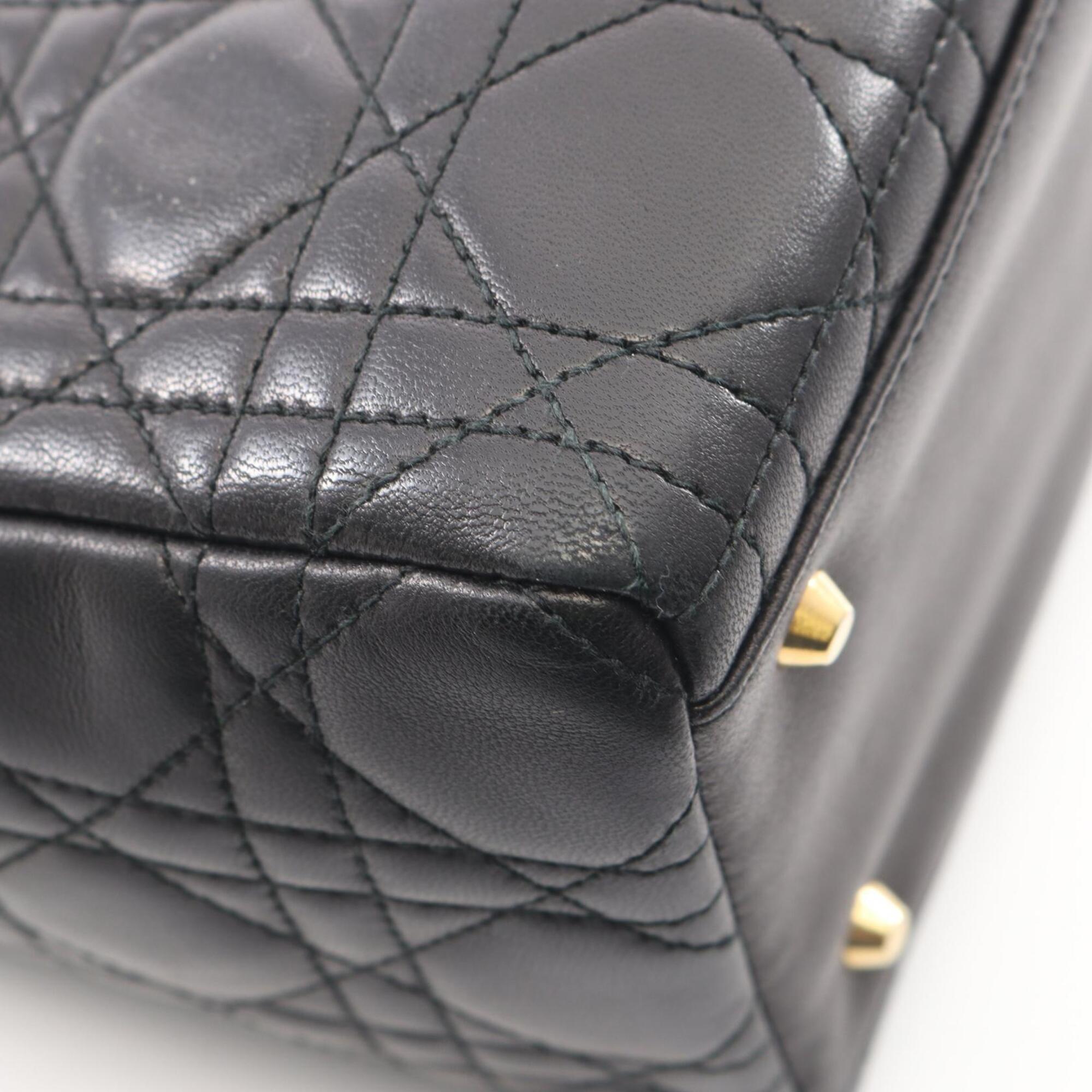 Christian Dior Black Leather Handbag (Pre-Owned)
