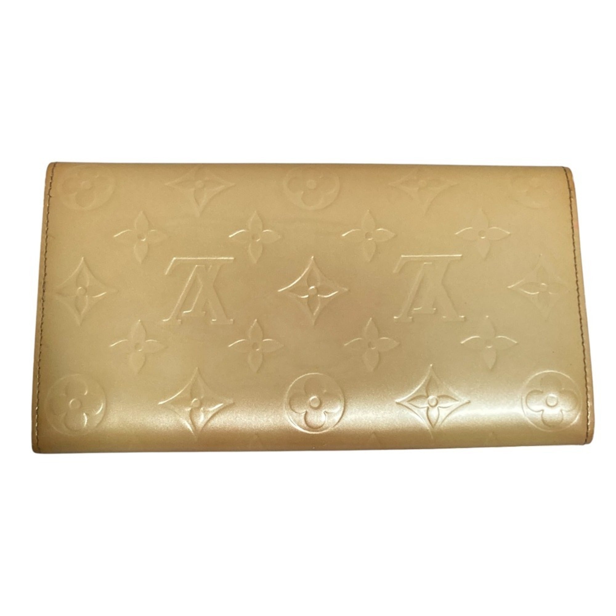 Louis Vuitton Vernis Yellow Vernis Long Wallet (Bi-Fold) (Pre-Owned)