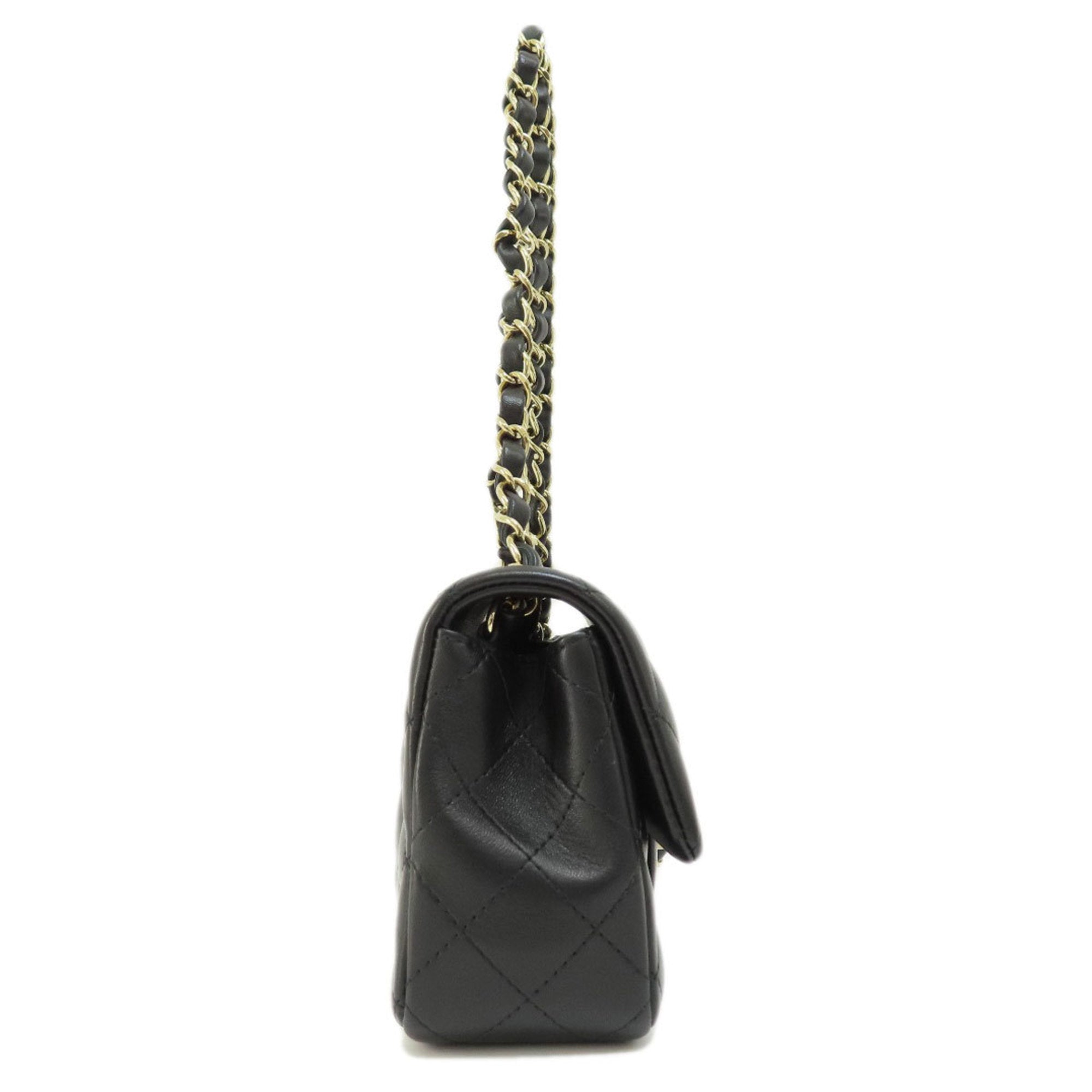 Chanel Black Leather Shoulder Bag (Pre-Owned)