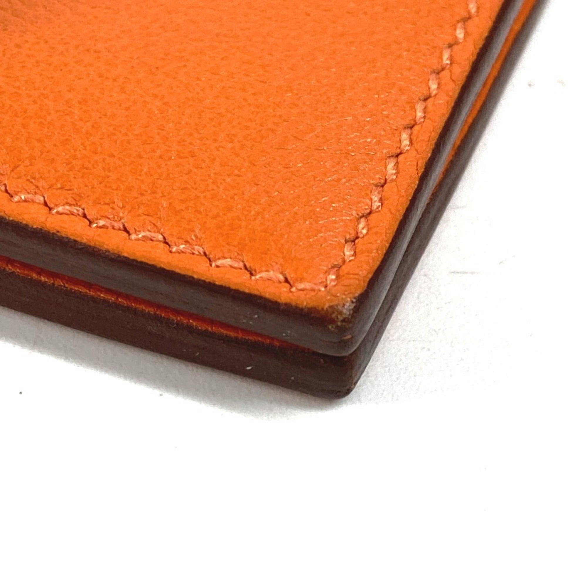 Hermes Orange Swift Leather Wallet (Bi-Fold) (Pre-Owned)