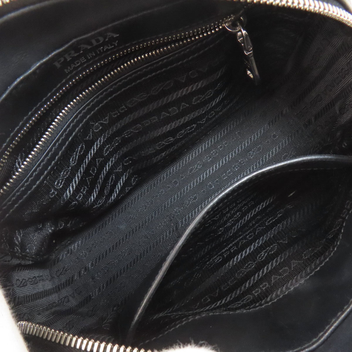 Prada Black Leather Shoulder Bag (Pre-Owned)