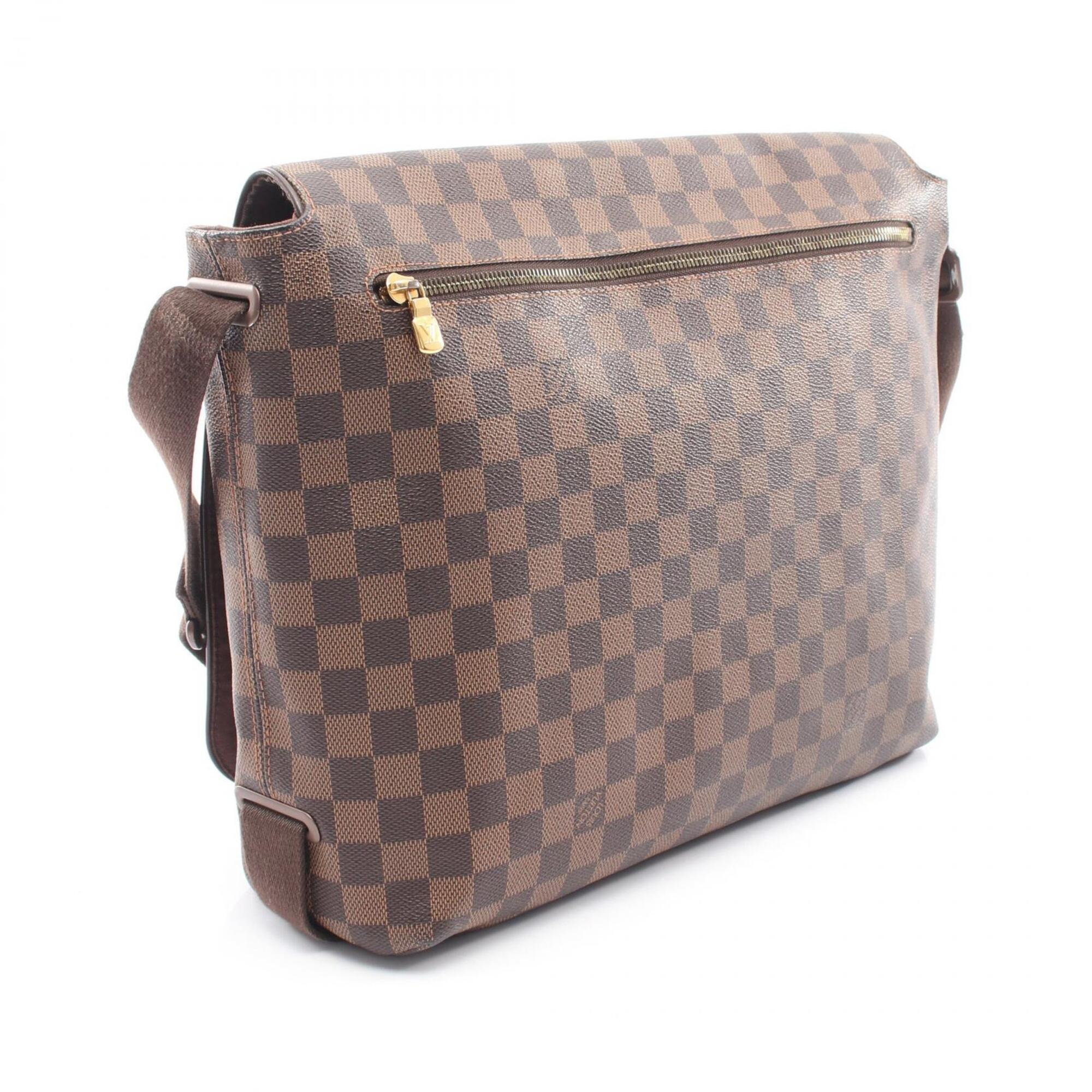 Louis Vuitton Brown Coated Canvas Pvc Damier Canvas Leather Handbag Shoulder Bag (Pre-Owned)