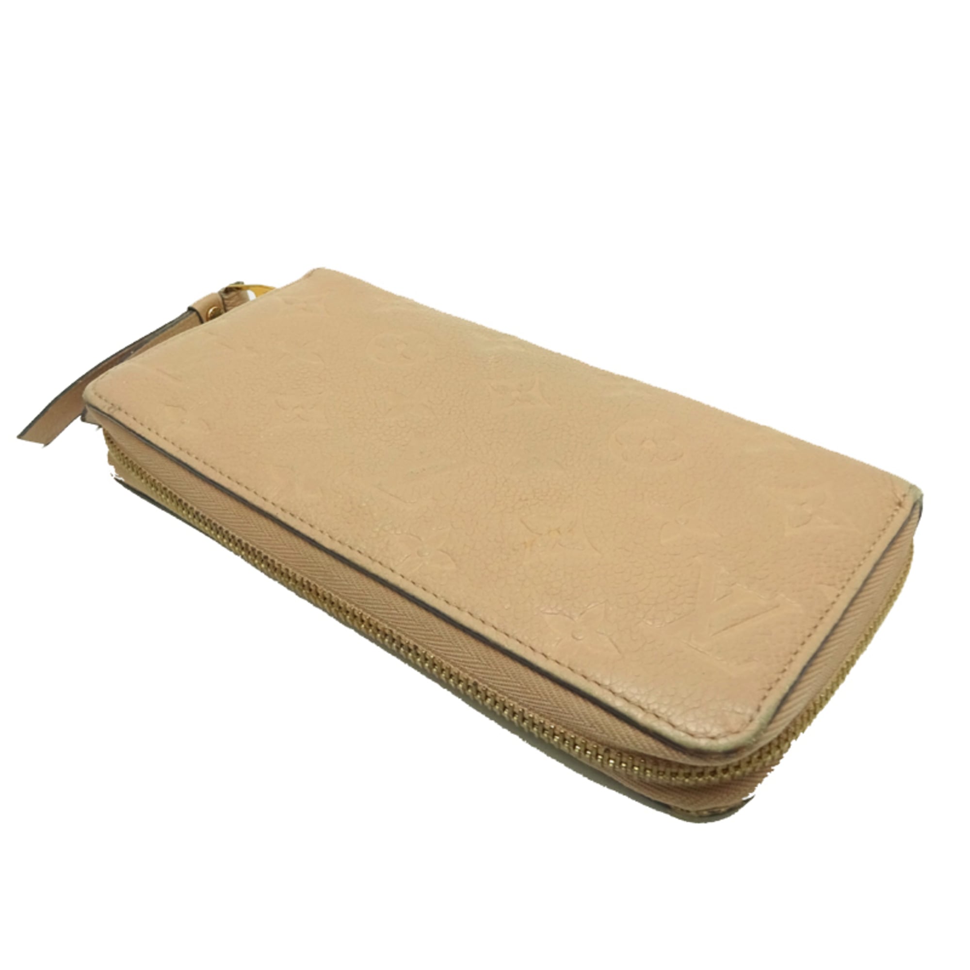 Louis Vuitton Beige Monogram Empreinte Long Wallet (Bi-Fold) (Pre-Owned)