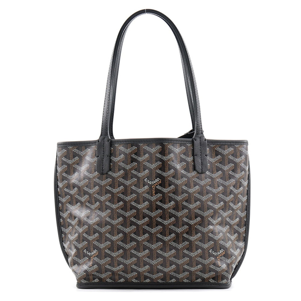 Goyard Black Pvc Leather Handbag Pouch Tote Bag (Pre-Owned)