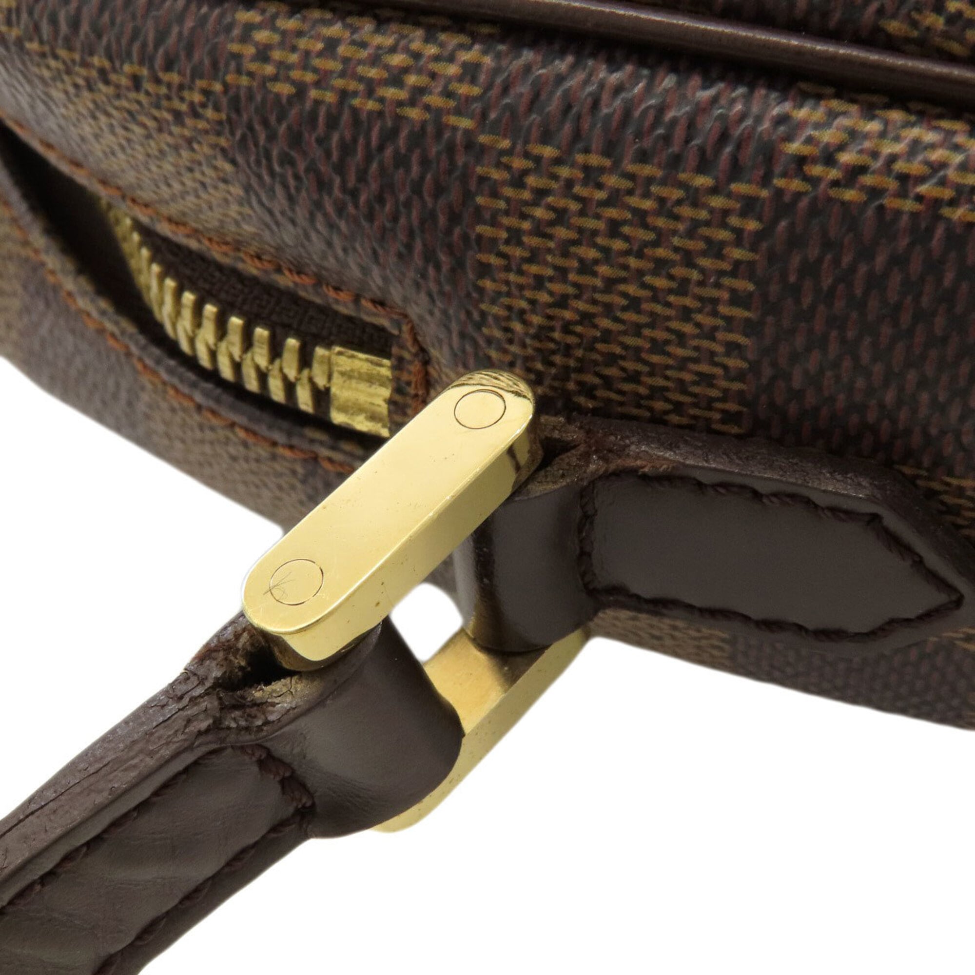 Louis Vuitton Damier Damier Canvas Ebene Damier Canvas Shoulder Bag (Pre-Owned)