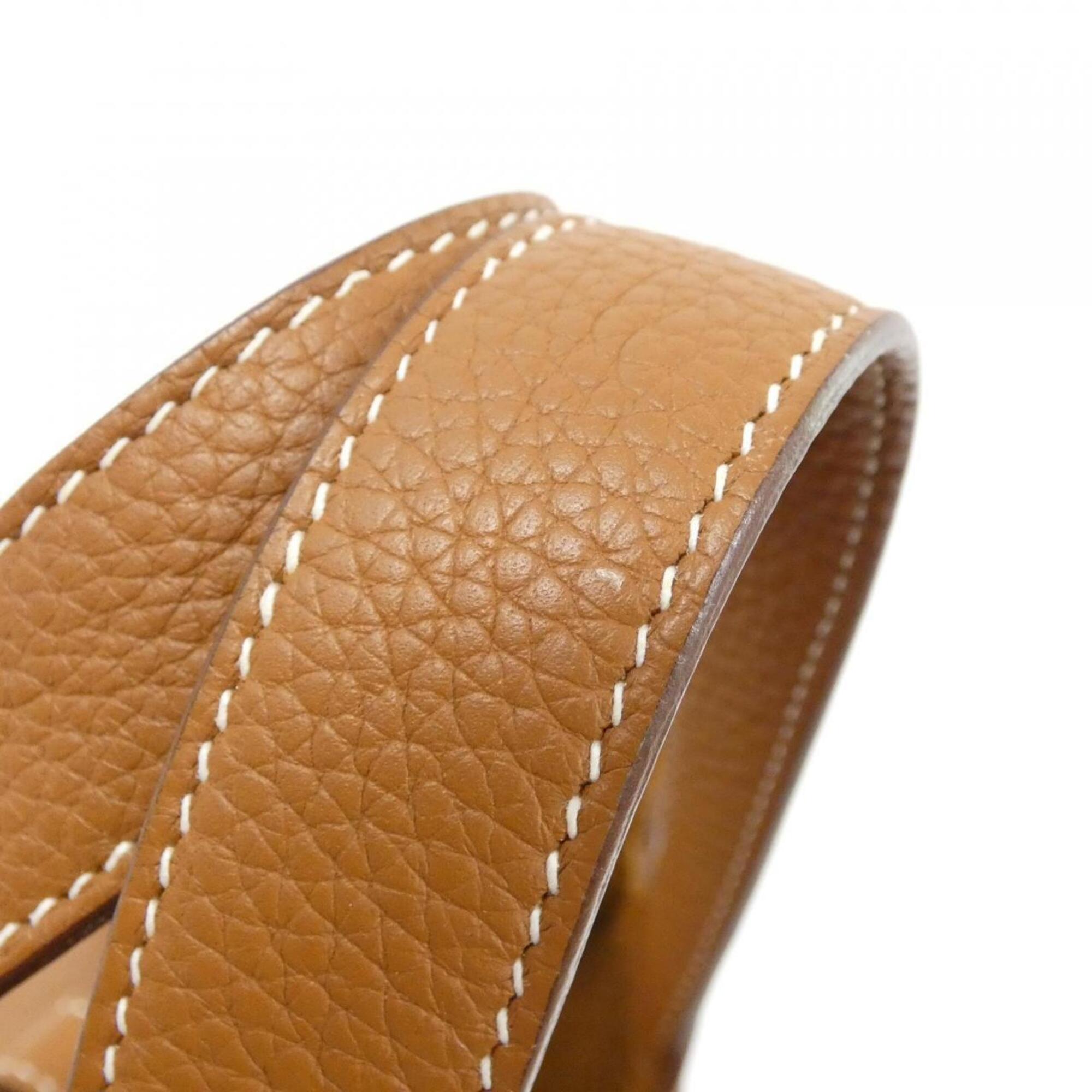 Hermes Brown Taurillon Clemence Leather Handbag (Pre-Owned)