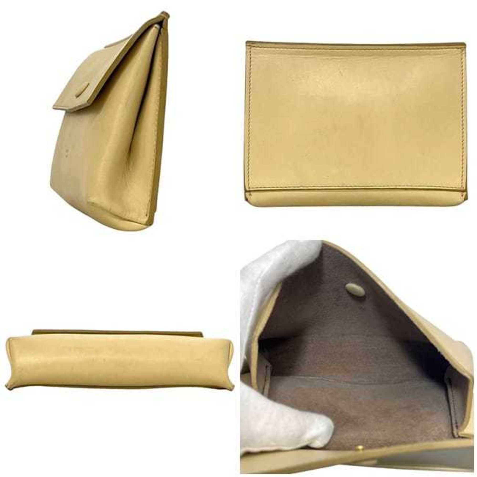 Celine Beige Leather Pouch (Pre-Owned)