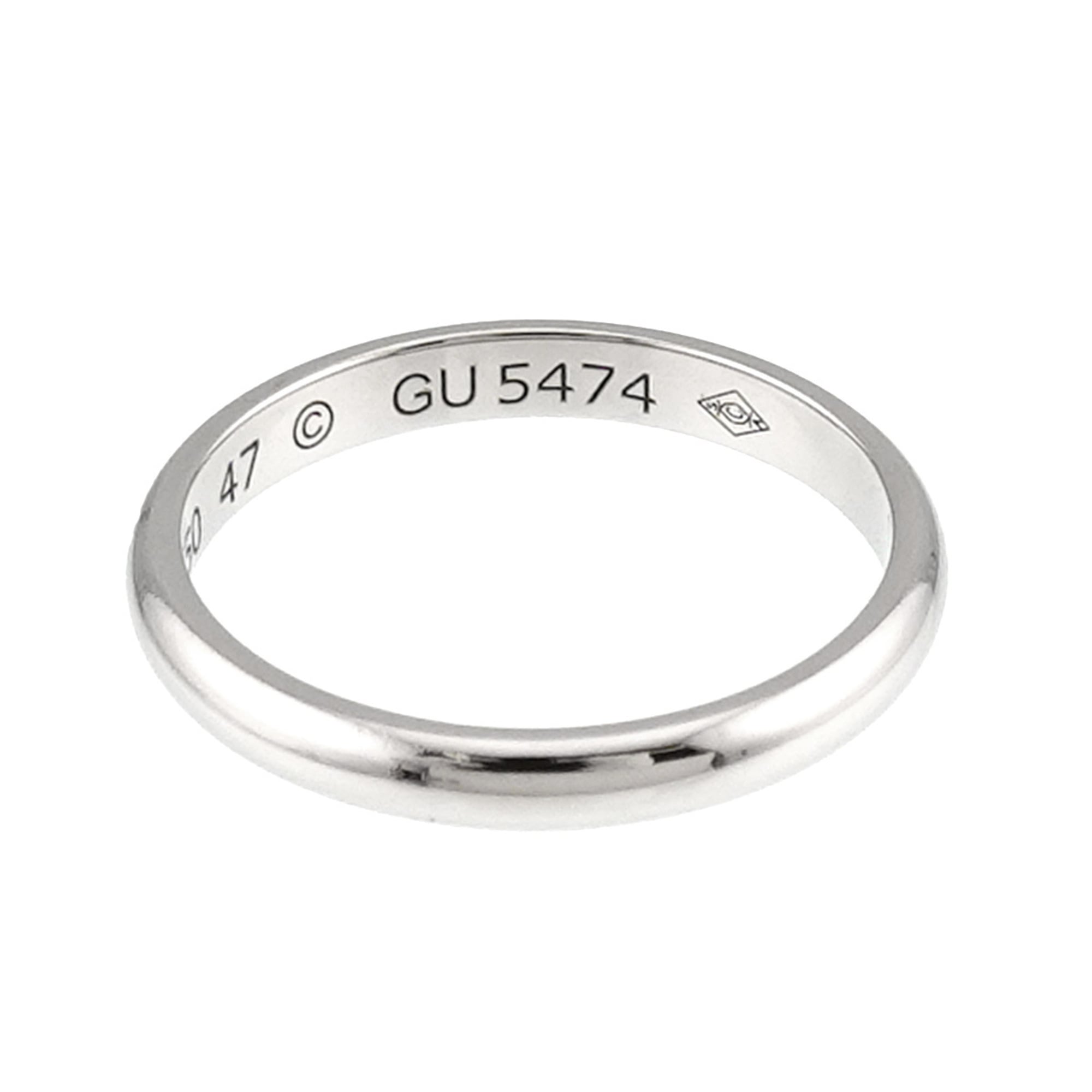 Cartier Platinum 950 Band Ring (Pre-Owned)